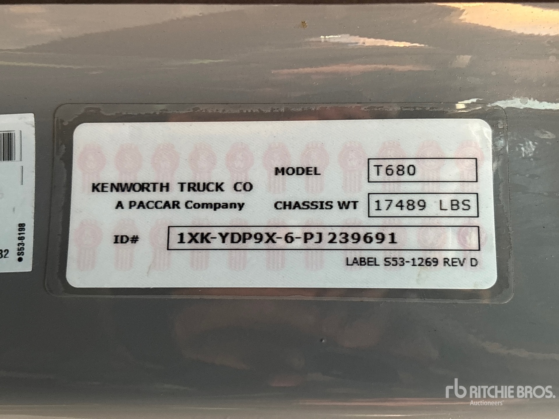 General Appearance with Numer seryjny/numer identyfikacyjny pojazdu