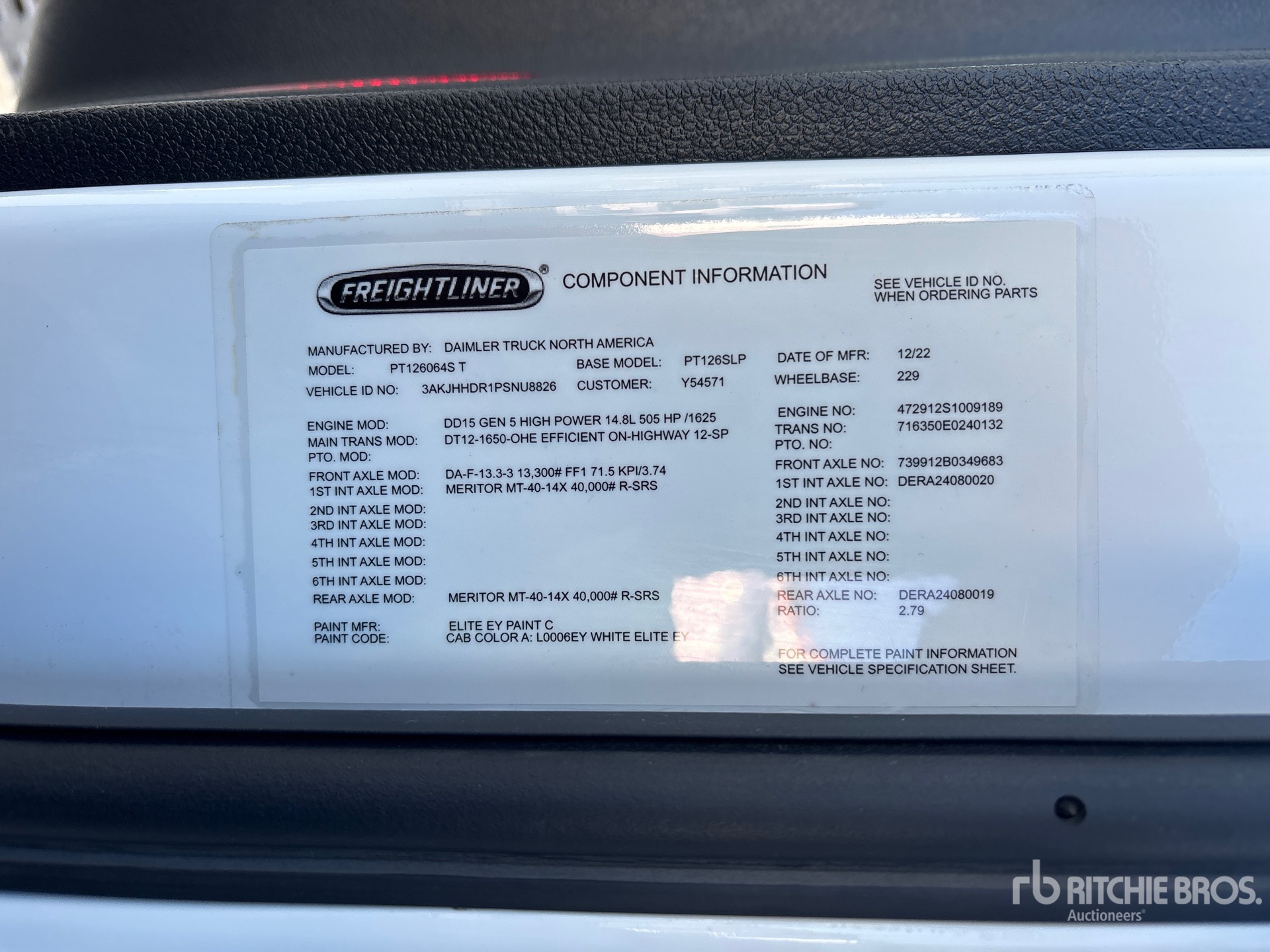 General Appearance with Second Serial Number/VIN Photo