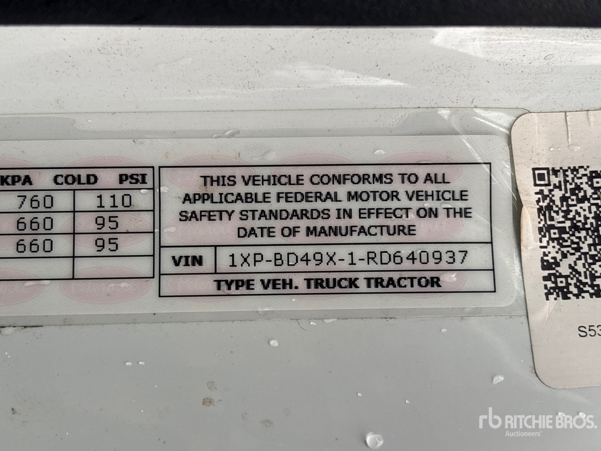 General Appearance with Second Serial Number/VIN Photo