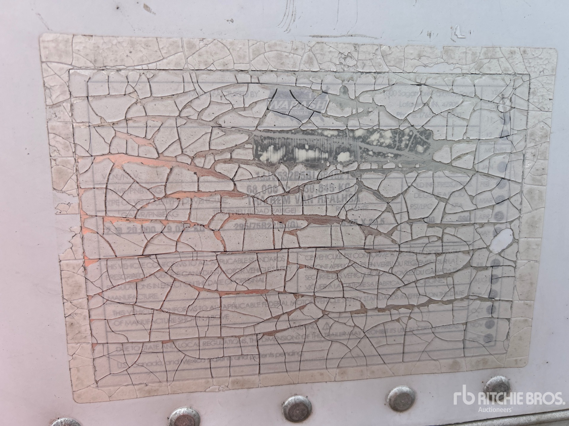 General Appearance with N.º de serie/VIN