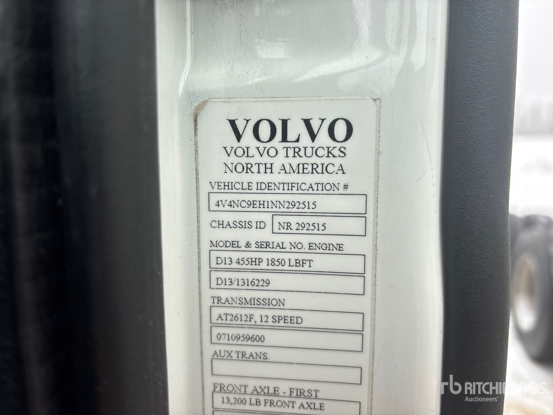 General Appearance with Numer seryjny/numer identyfikacyjny pojazdu