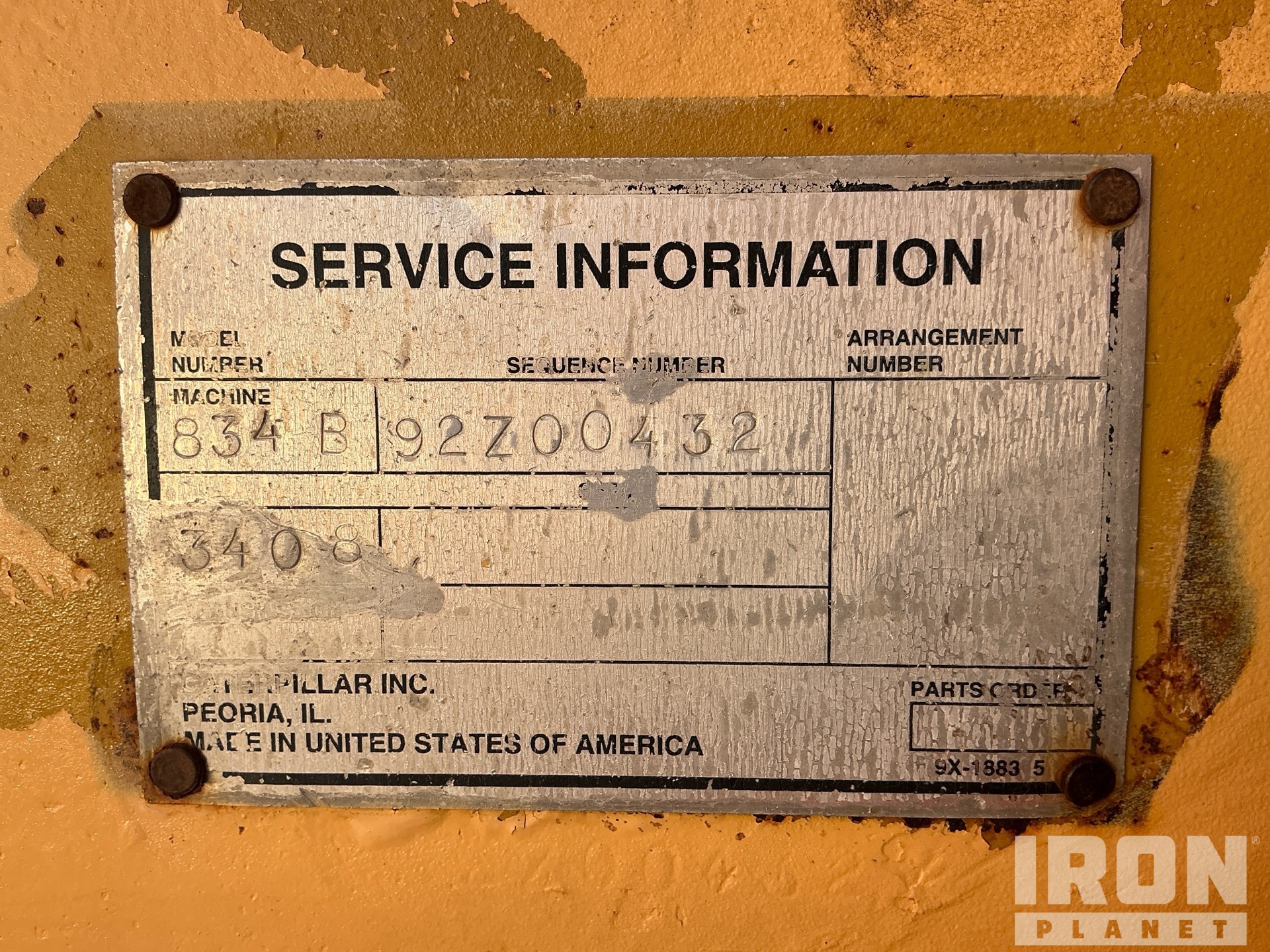 General Appearance with N.º de serie/VIN