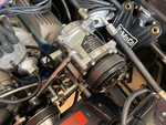 Engine with A/C Compressor