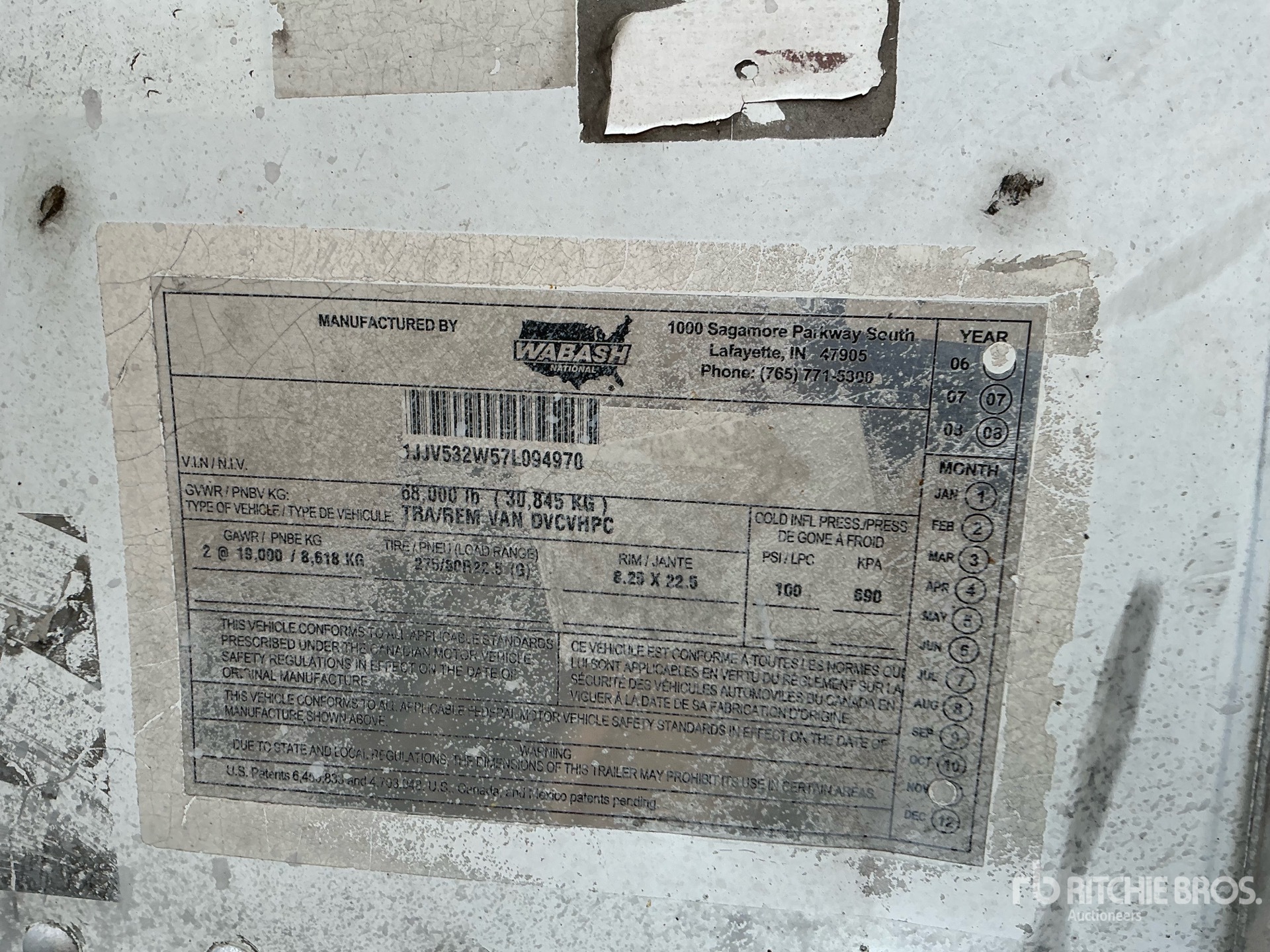 General Appearance with Unit Serial Number