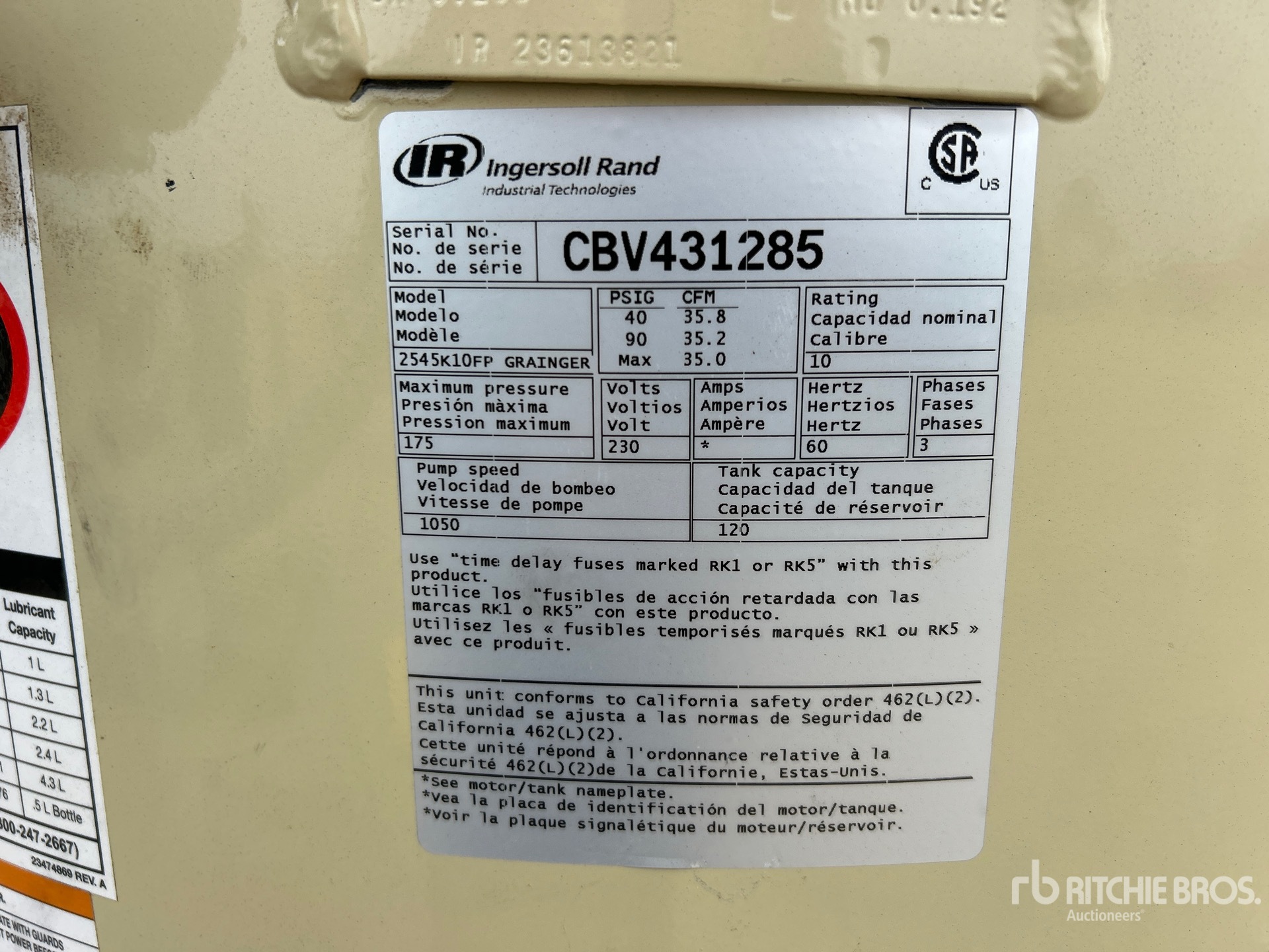 General Appearance with Numer seryjny/numer identyfikacyjny pojazdu