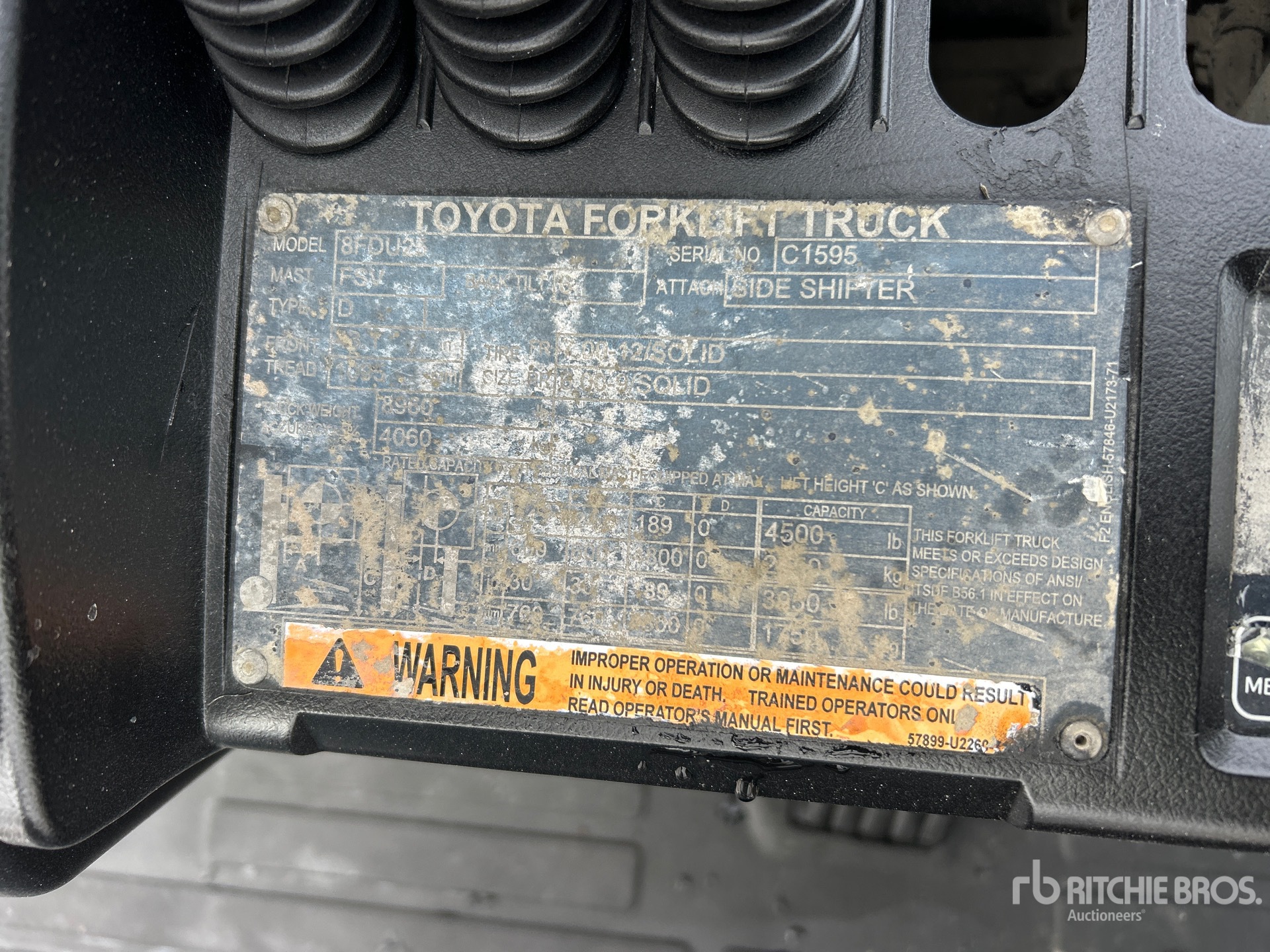 General Appearance with N.º de serie/VIN