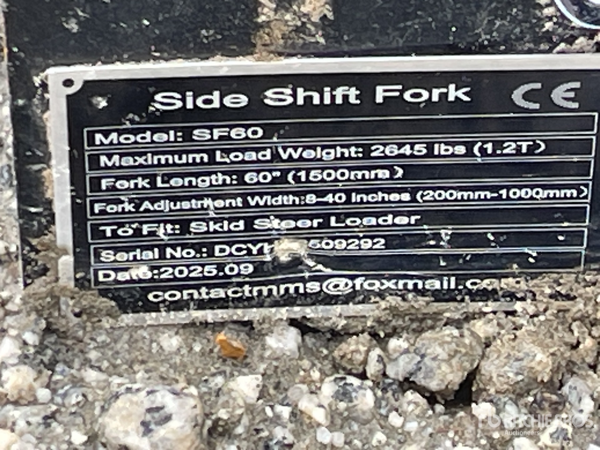 General Appearance with N.º de serie/VIN