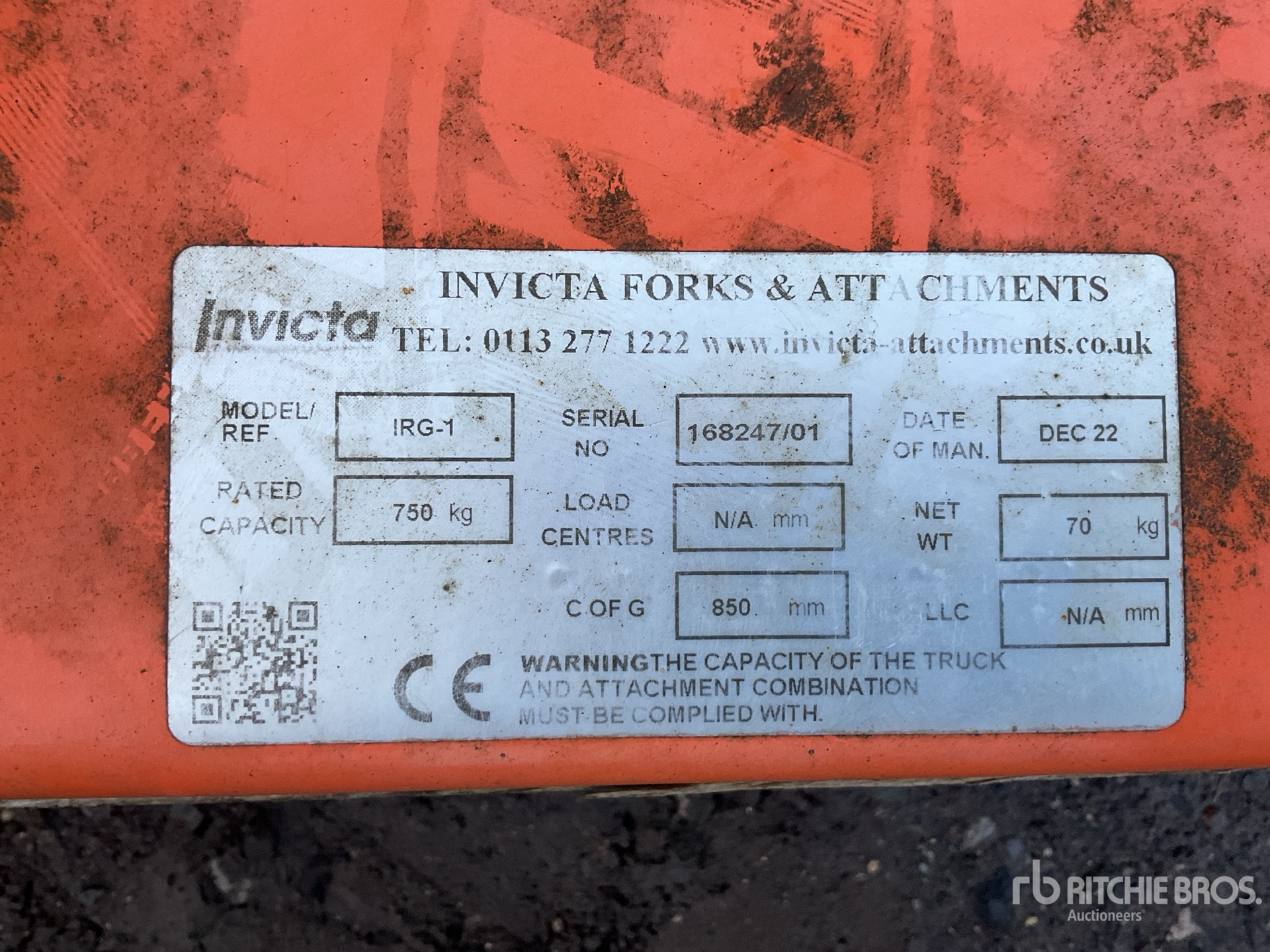 General Appearance with N.º de serie/VIN