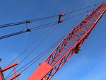 Crane Superstructure with Pendant Line (Boom Tension Line)
