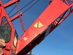 Crane Superstructure with Boom Angle Indicator