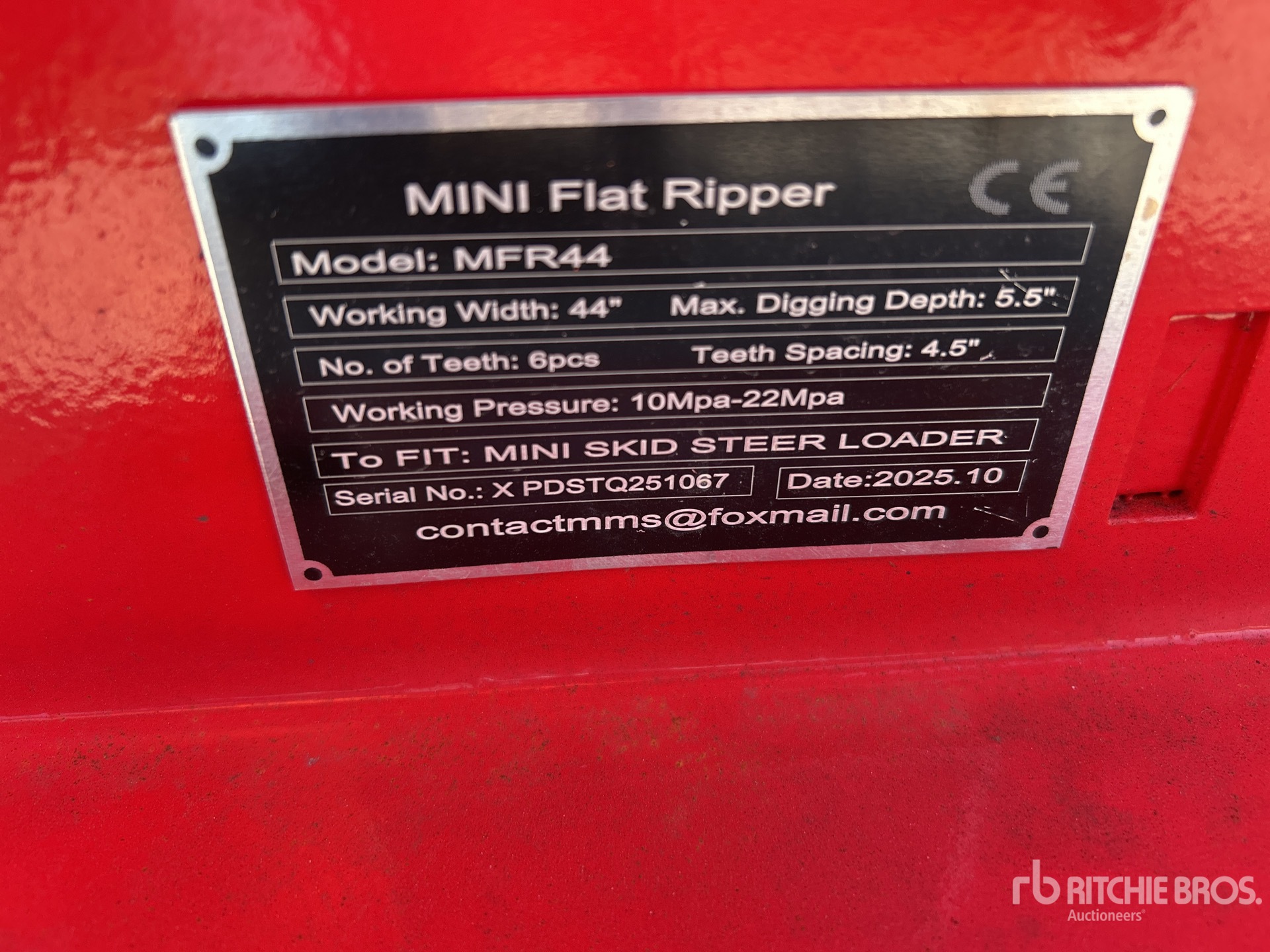 General Appearance with N.º de serie/VIN