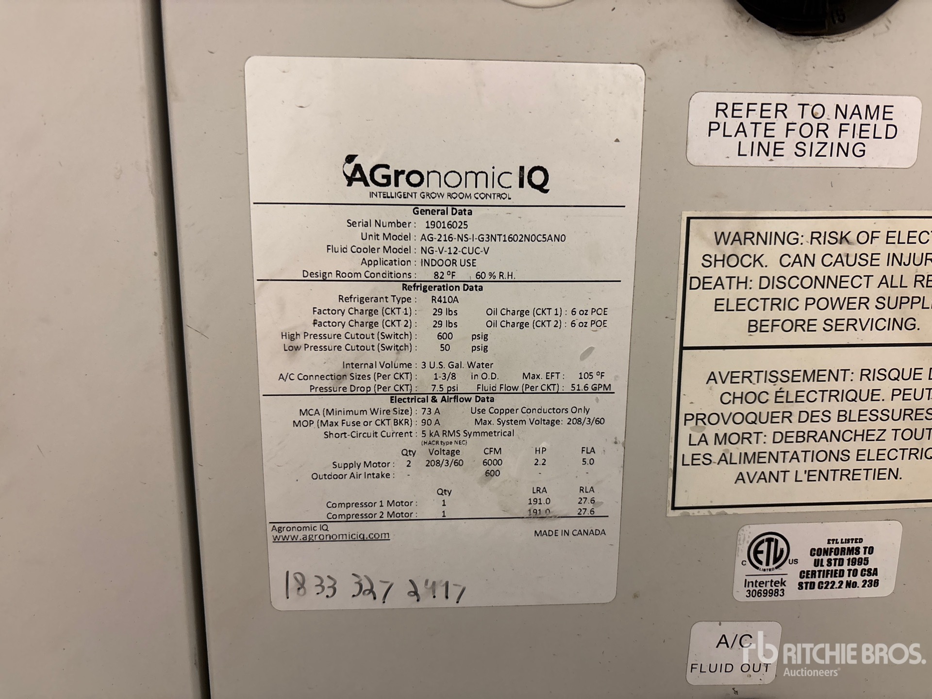 General Appearance with N.º de serie/VIN