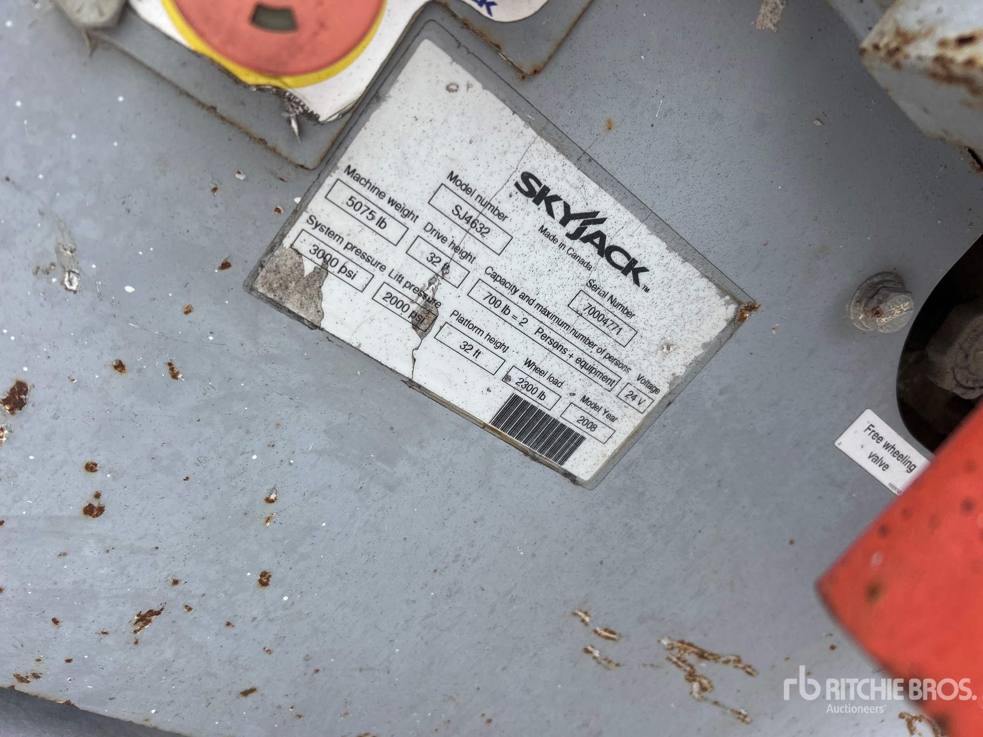 General Appearance with N.º de serie/VIN