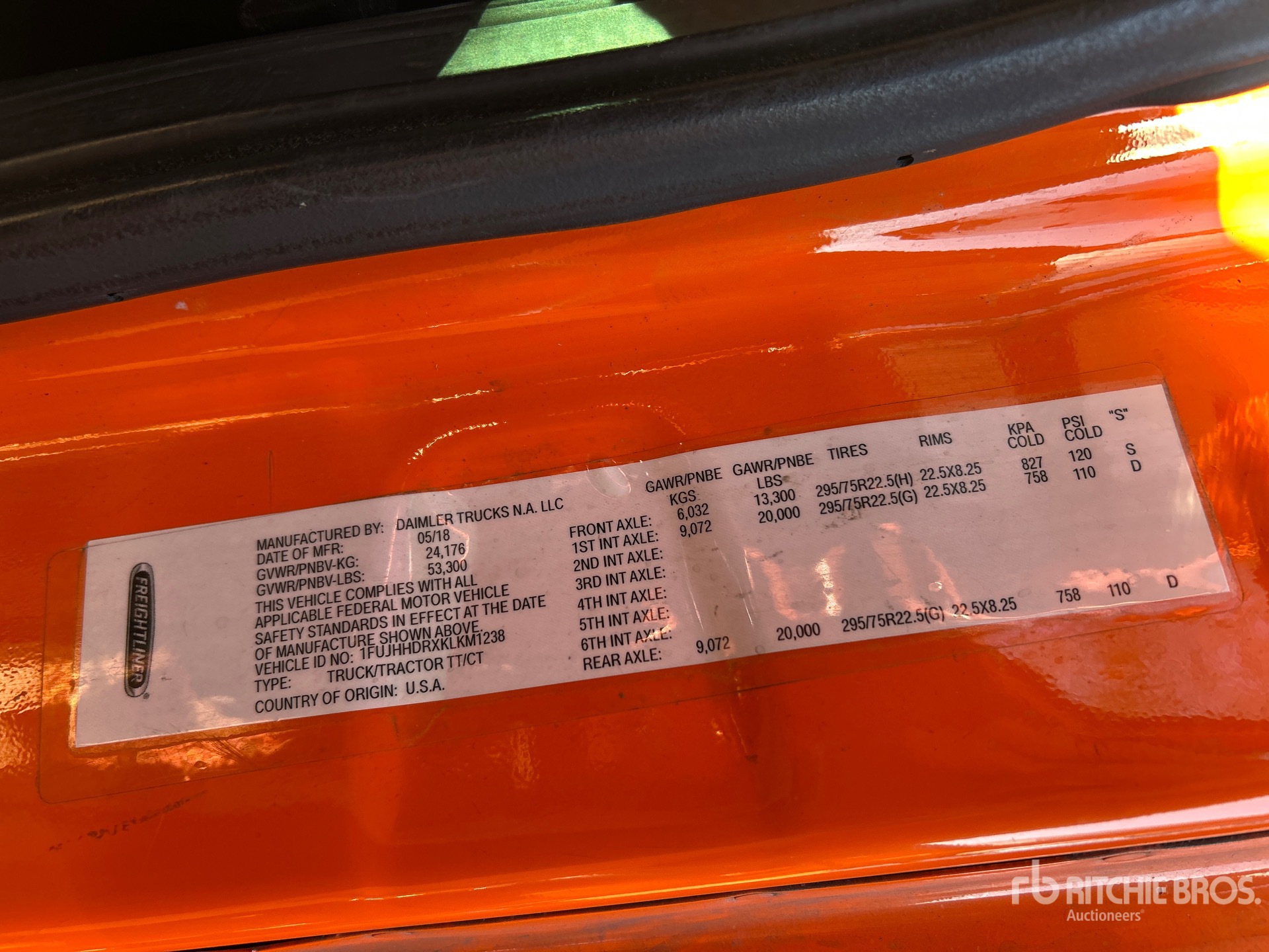 General Appearance with Second Serial Number/VIN Photo