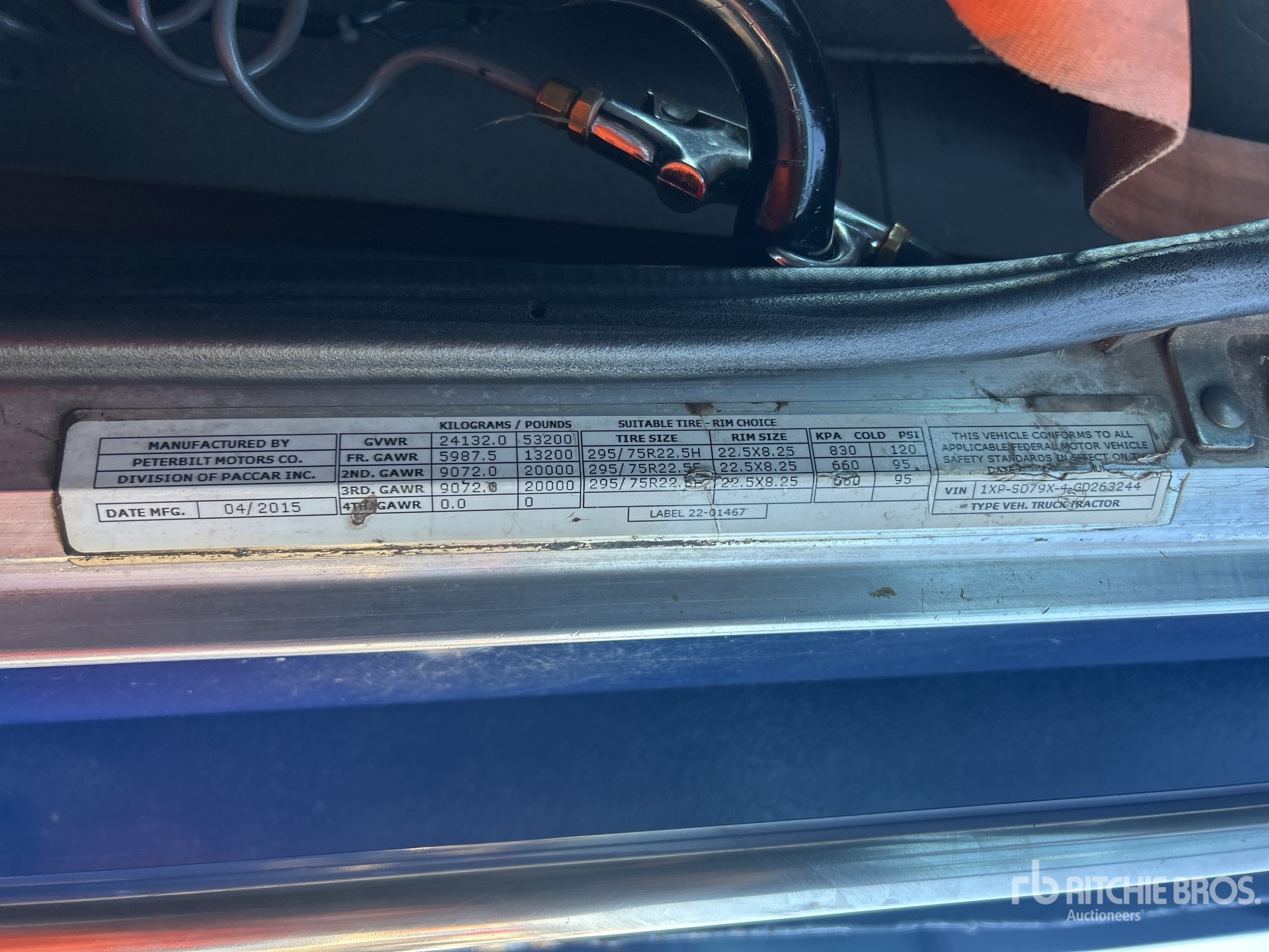 General Appearance with N.º de serie/VIN