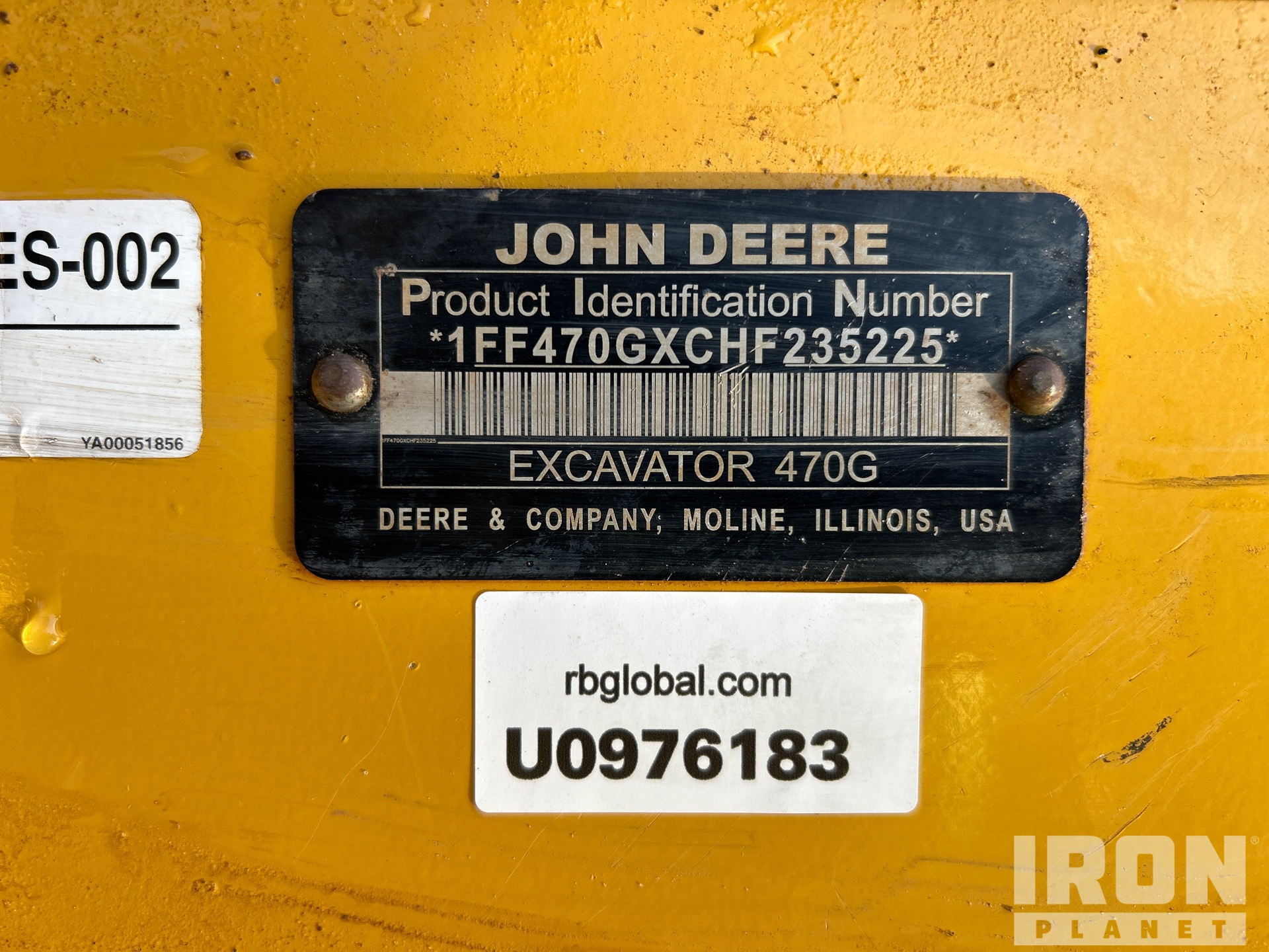 General Appearance with Numero seriale/numero d’identificazione del veicolo (VIN)