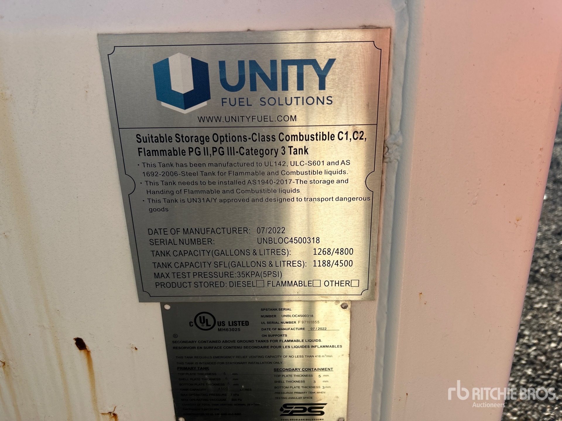 General Appearance with N.º de serie/VIN