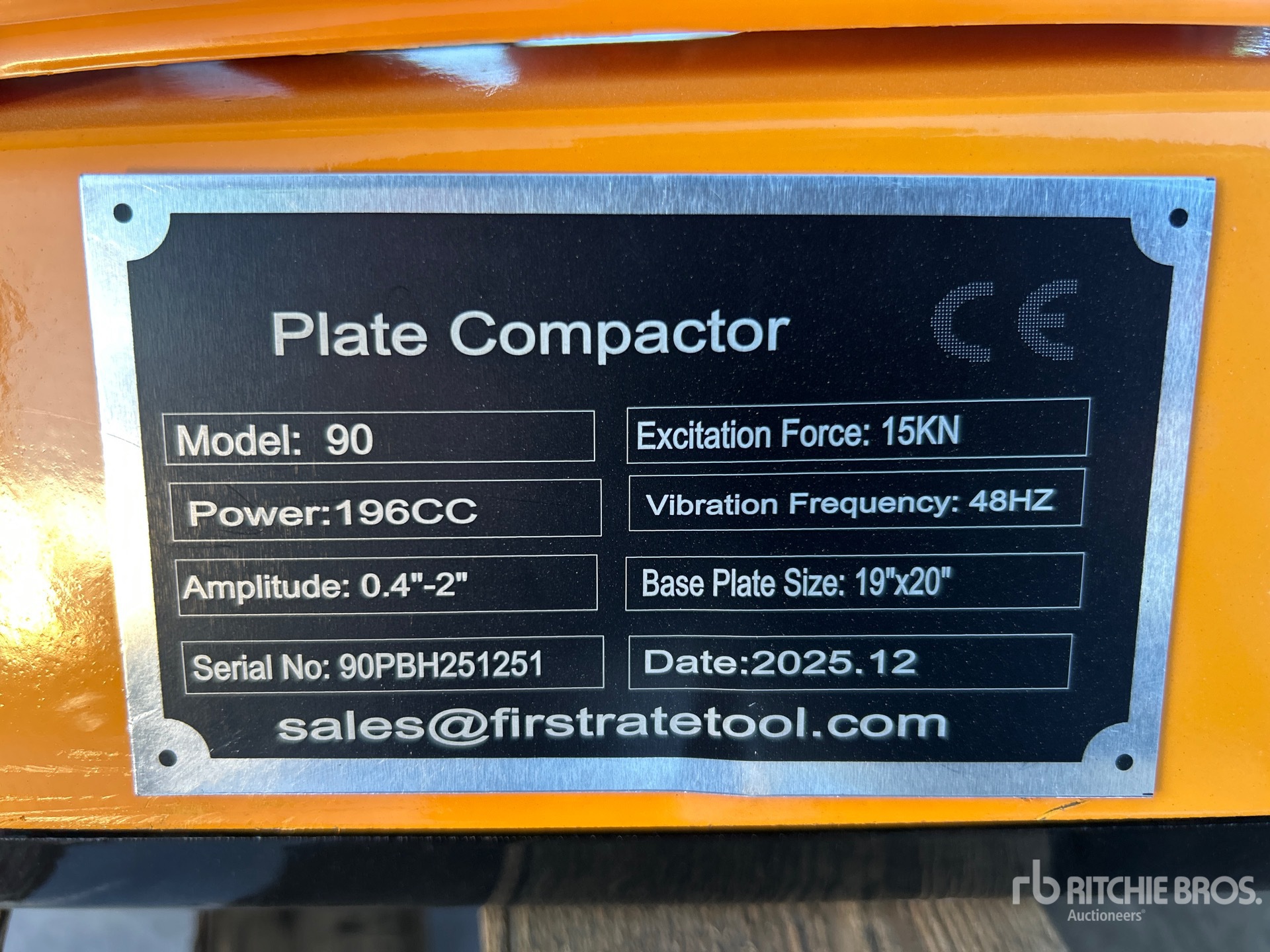 General Appearance with N.º de serie/VIN