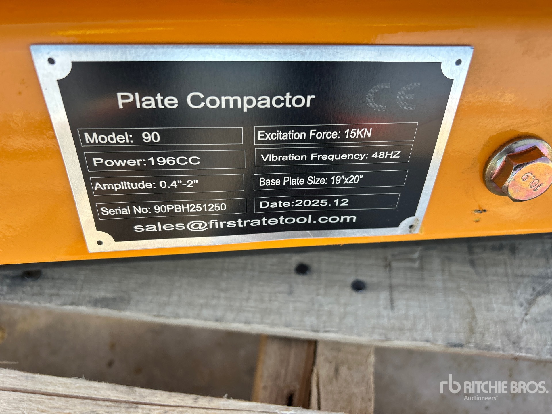 General Appearance with N.º de serie/VIN