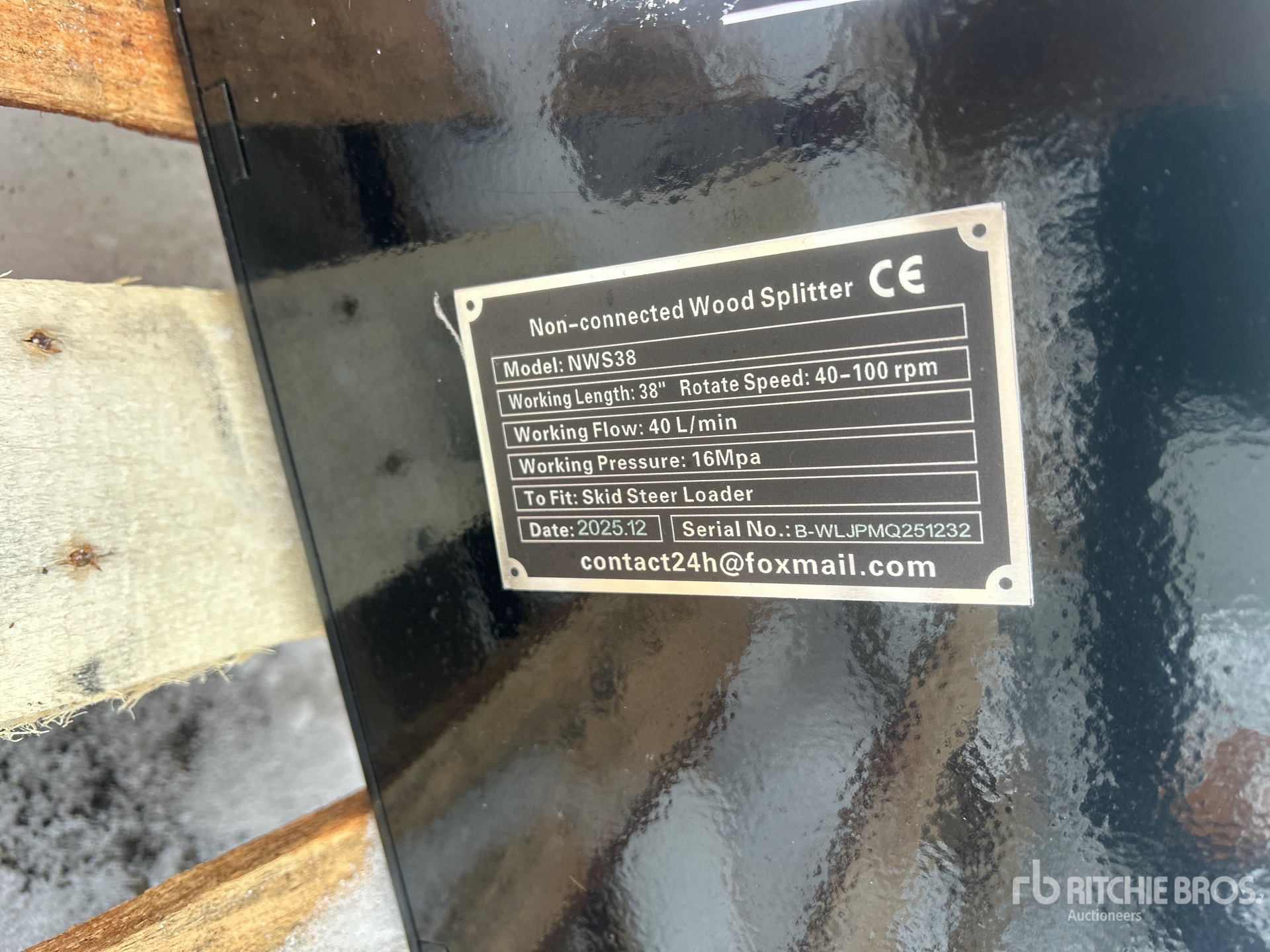 General Appearance with N.º de serie/VIN