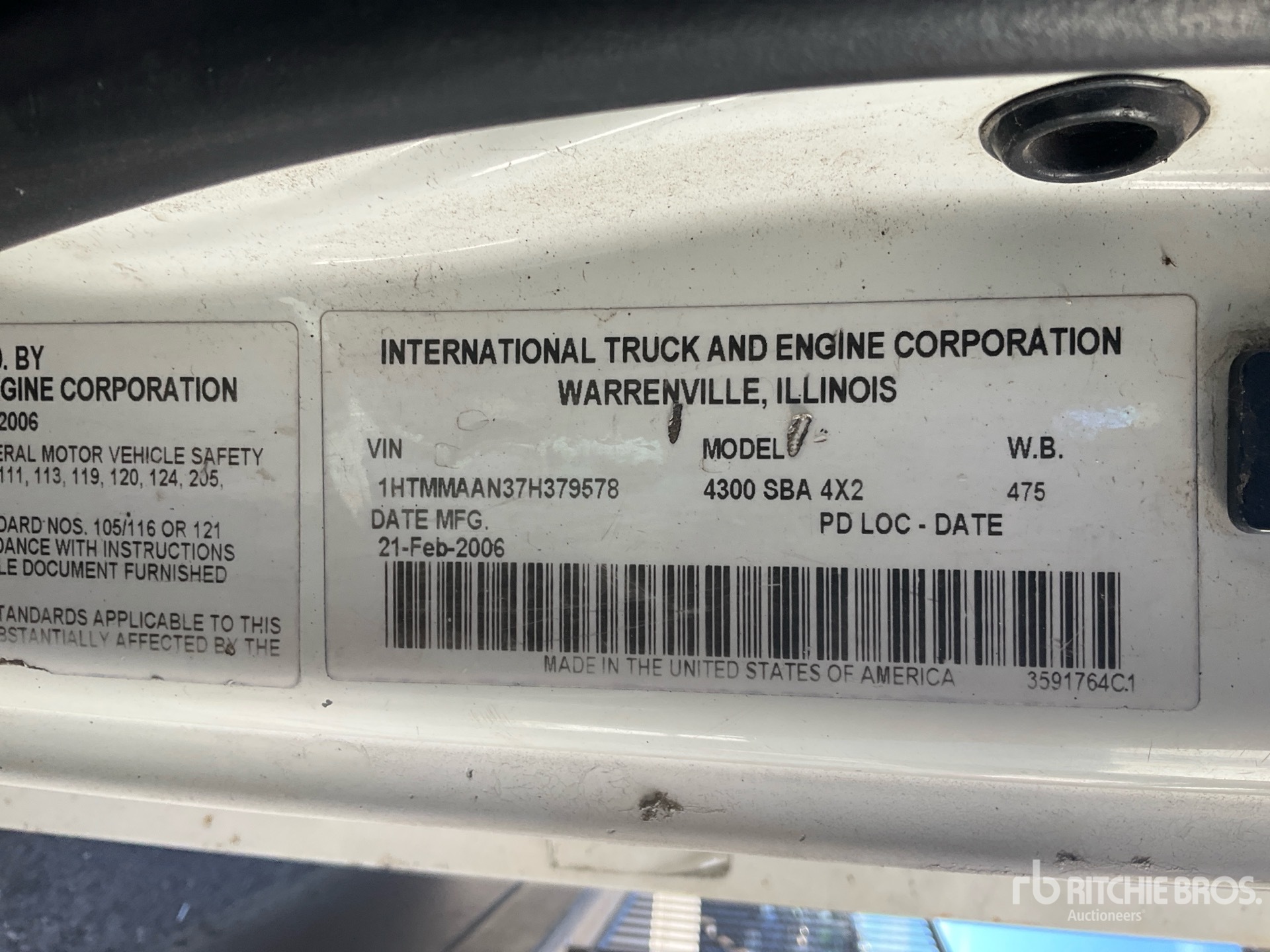 General Appearance with N.º de serie/VIN