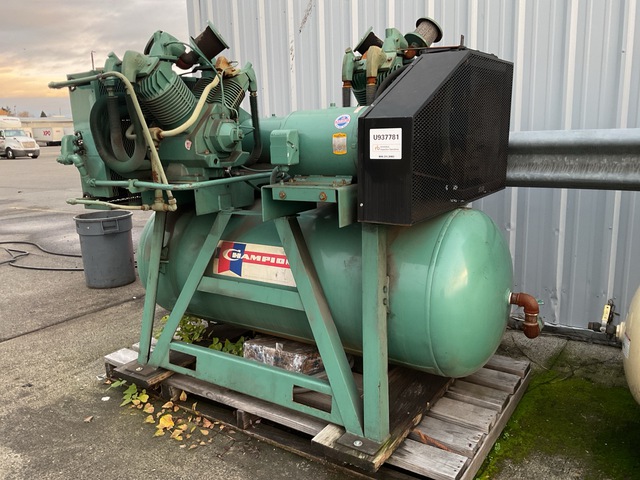 1986 (unverified) Champion Pneumatic HRA 20D-25 Skid-Mounted Air Compressor
