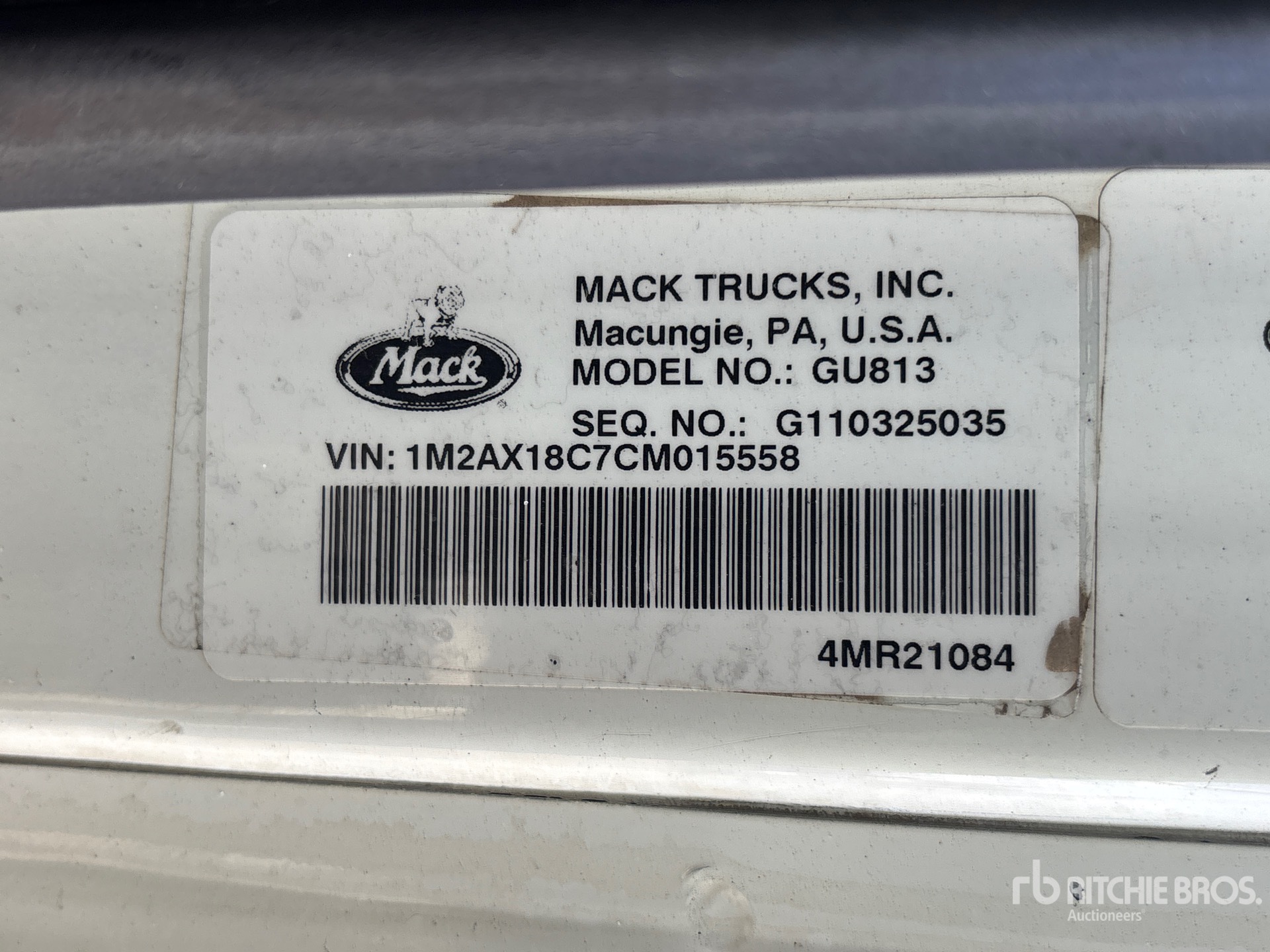 General Appearance with Numéro de série/Numéro d'identification du véhicule automobile