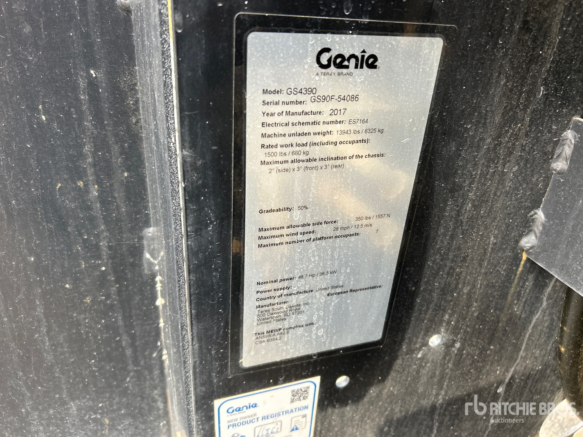 General Appearance with Numer seryjny/numer identyfikacyjny pojazdu