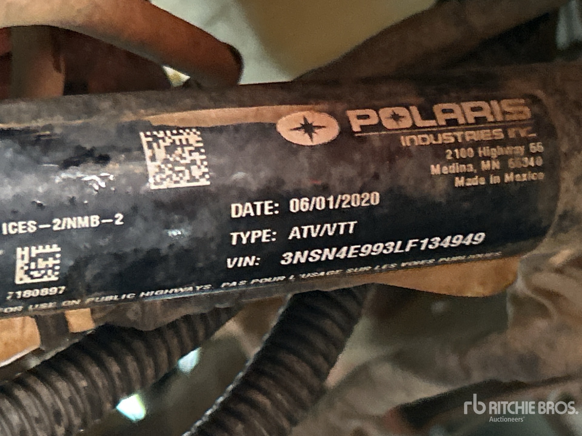 General Appearance with N.º de serie/VIN