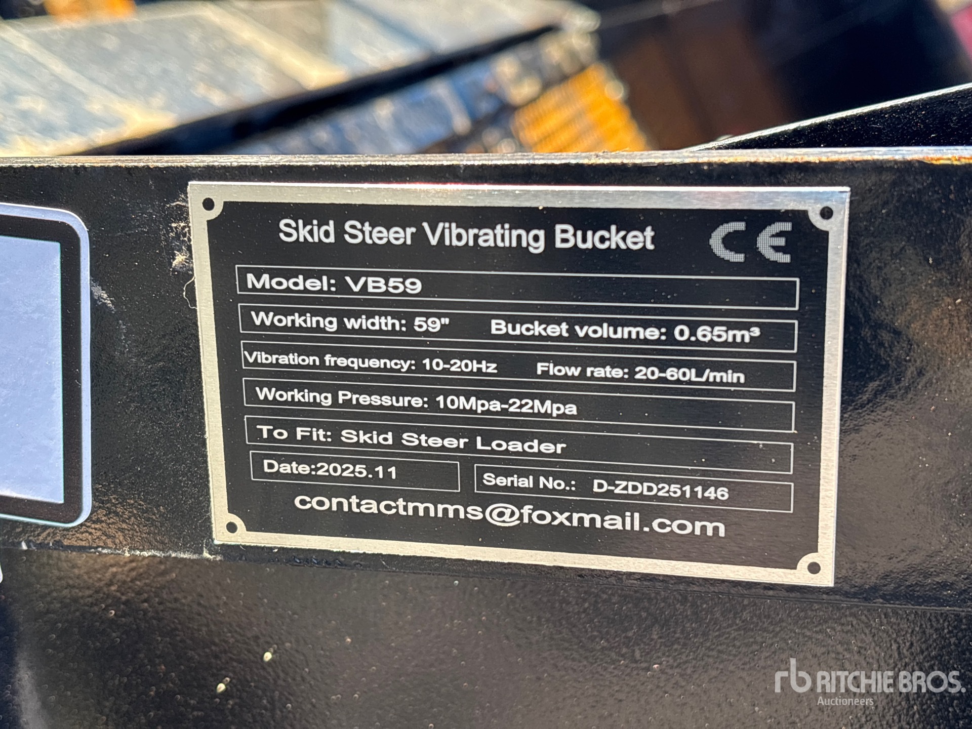 General Appearance with N.º de serie/VIN