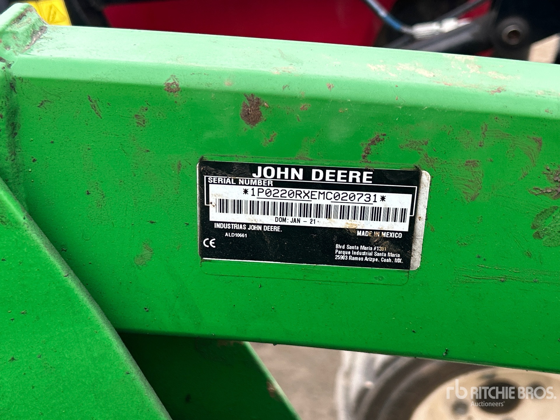 General Appearance with N.º de serie/VIN