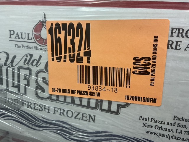 Lot of Frozen Shrimp