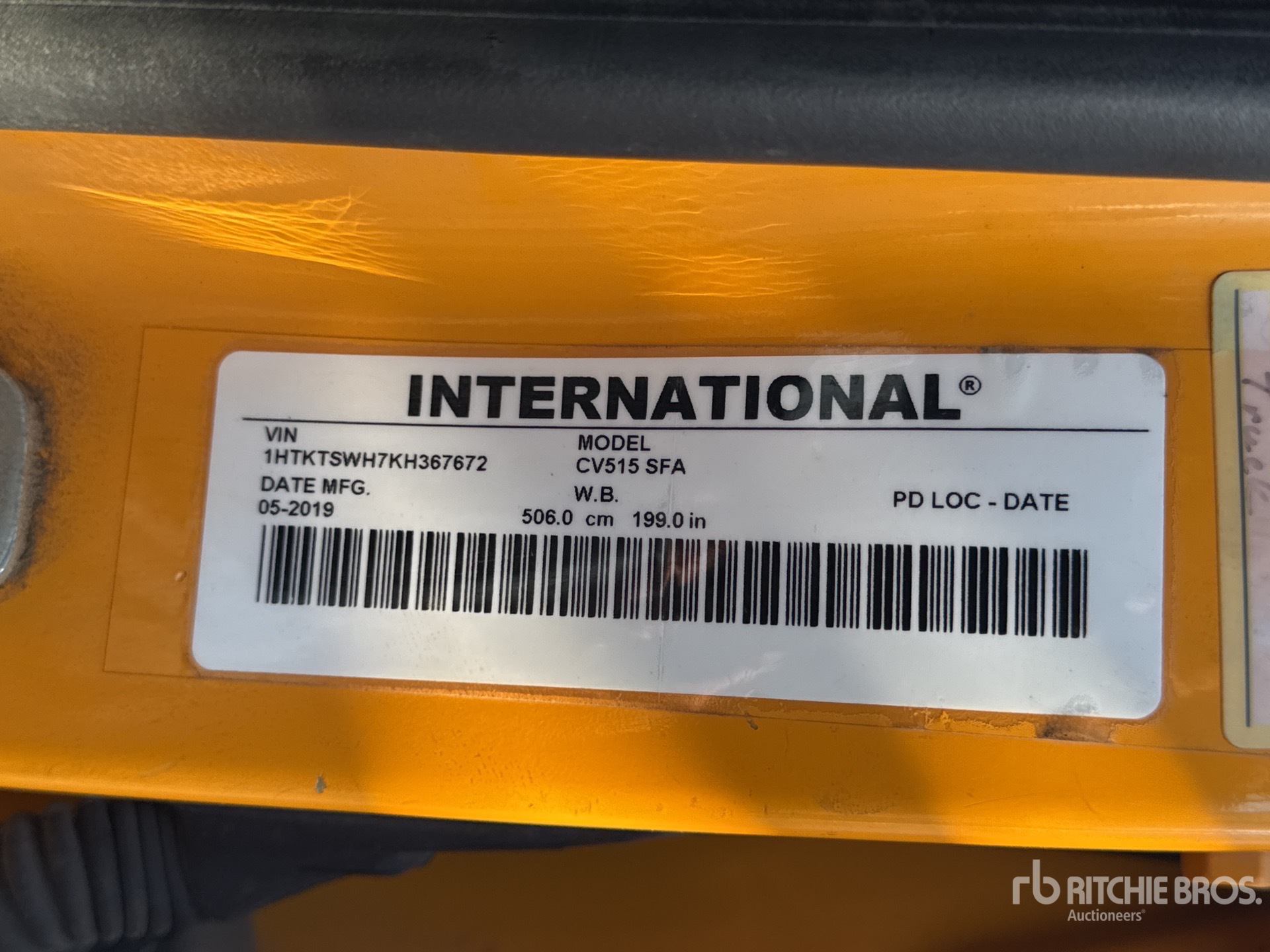 General Appearance with N.º de serie/VIN