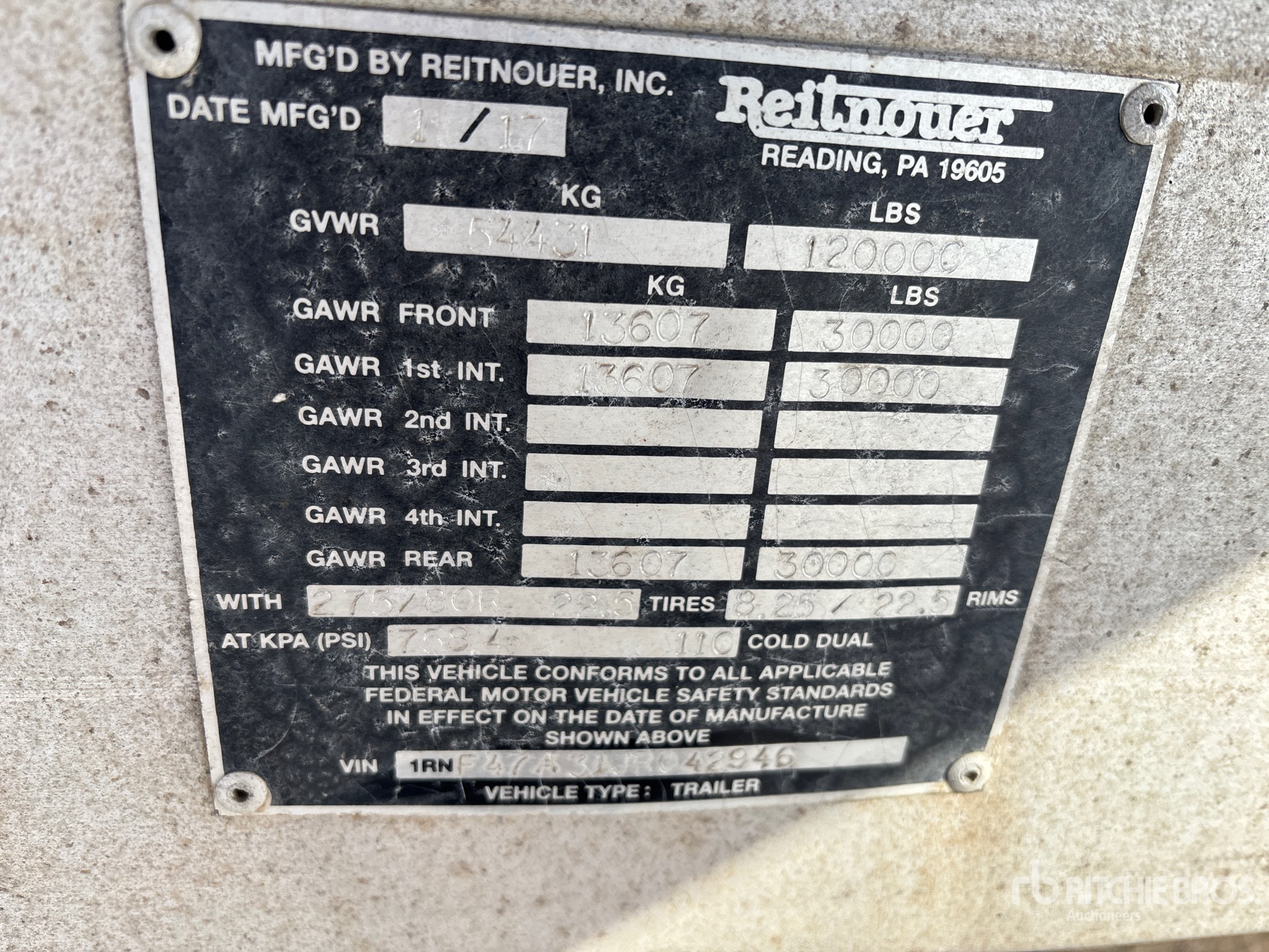 General Appearance with Numero seriale/numero d’identificazione del veicolo (VIN)
