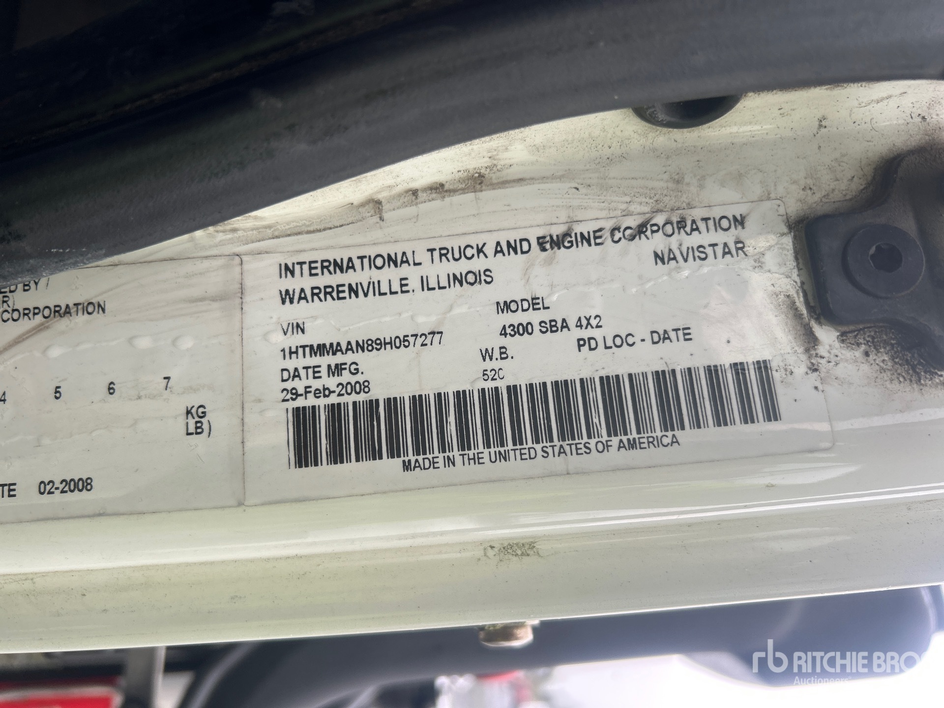 General Appearance with N.º de serie/VIN