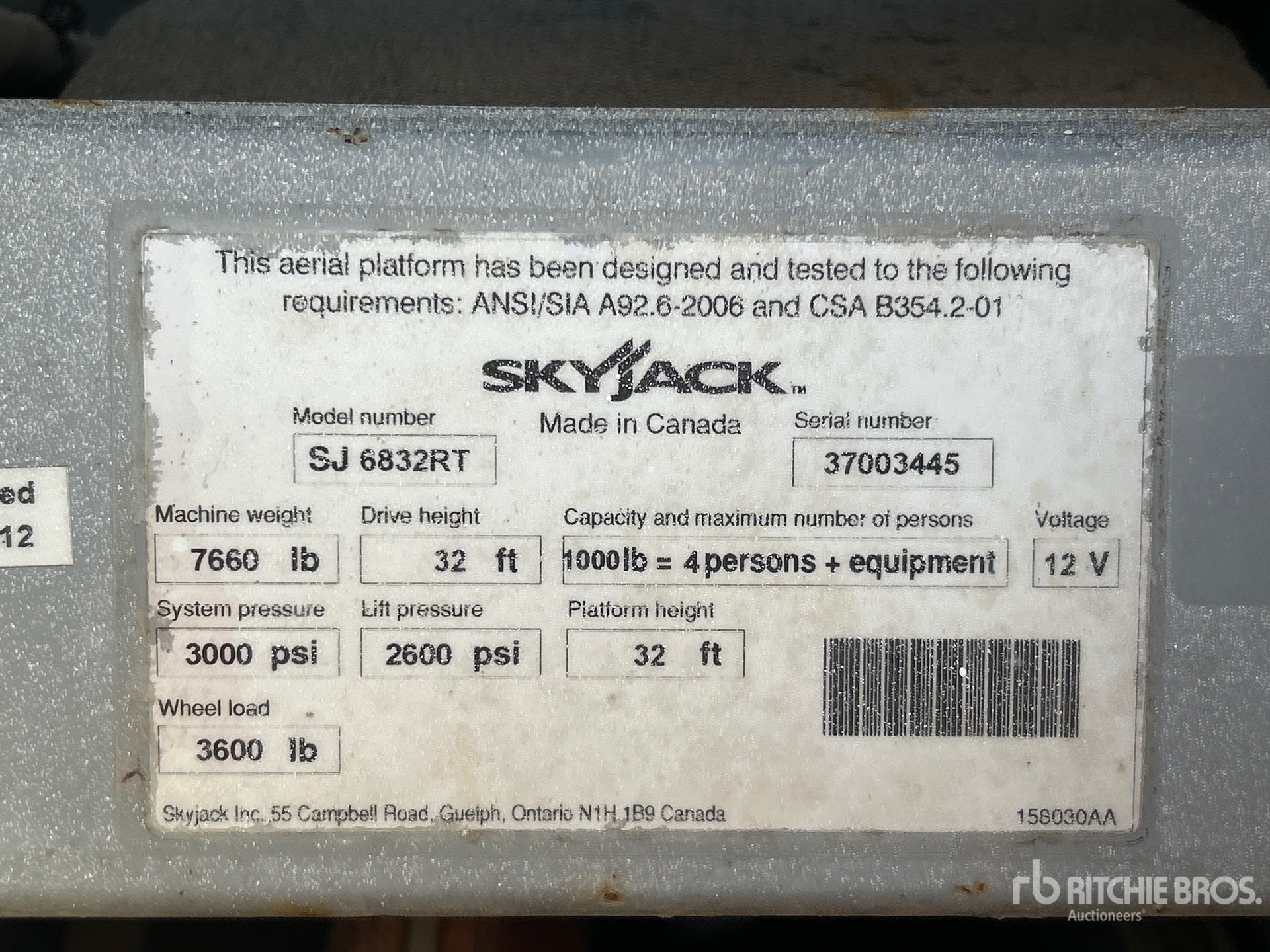 General Appearance with Numer seryjny/numer identyfikacyjny pojazdu