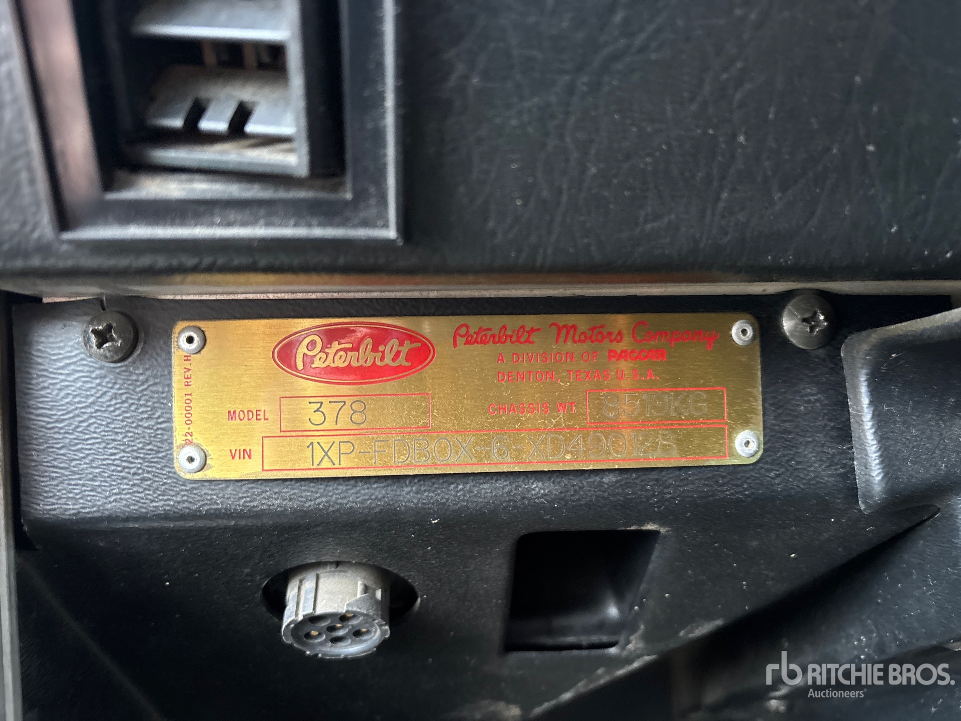 General Appearance with N.º de serie/VIN