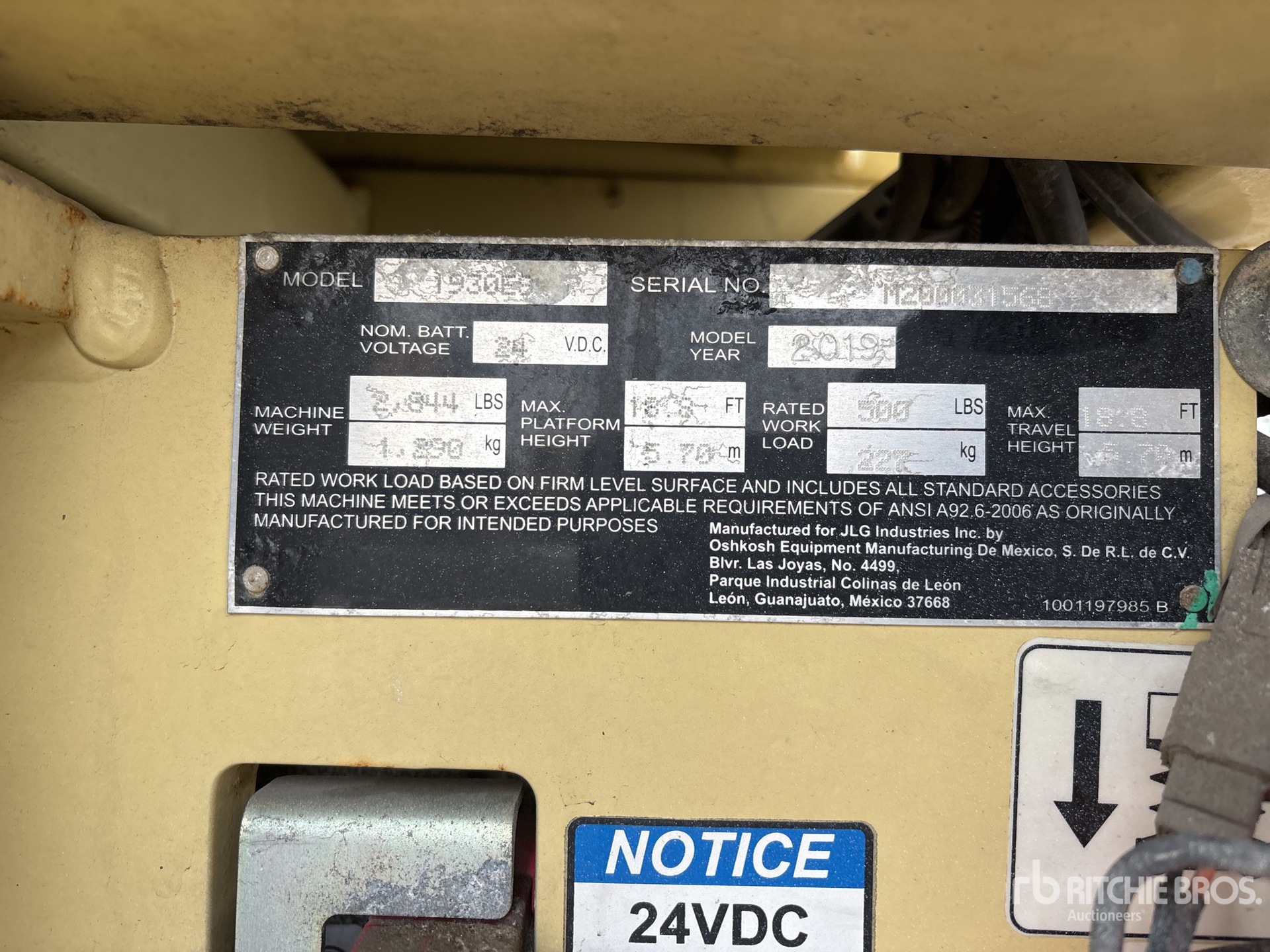 General Appearance with Seriennummer / FIN