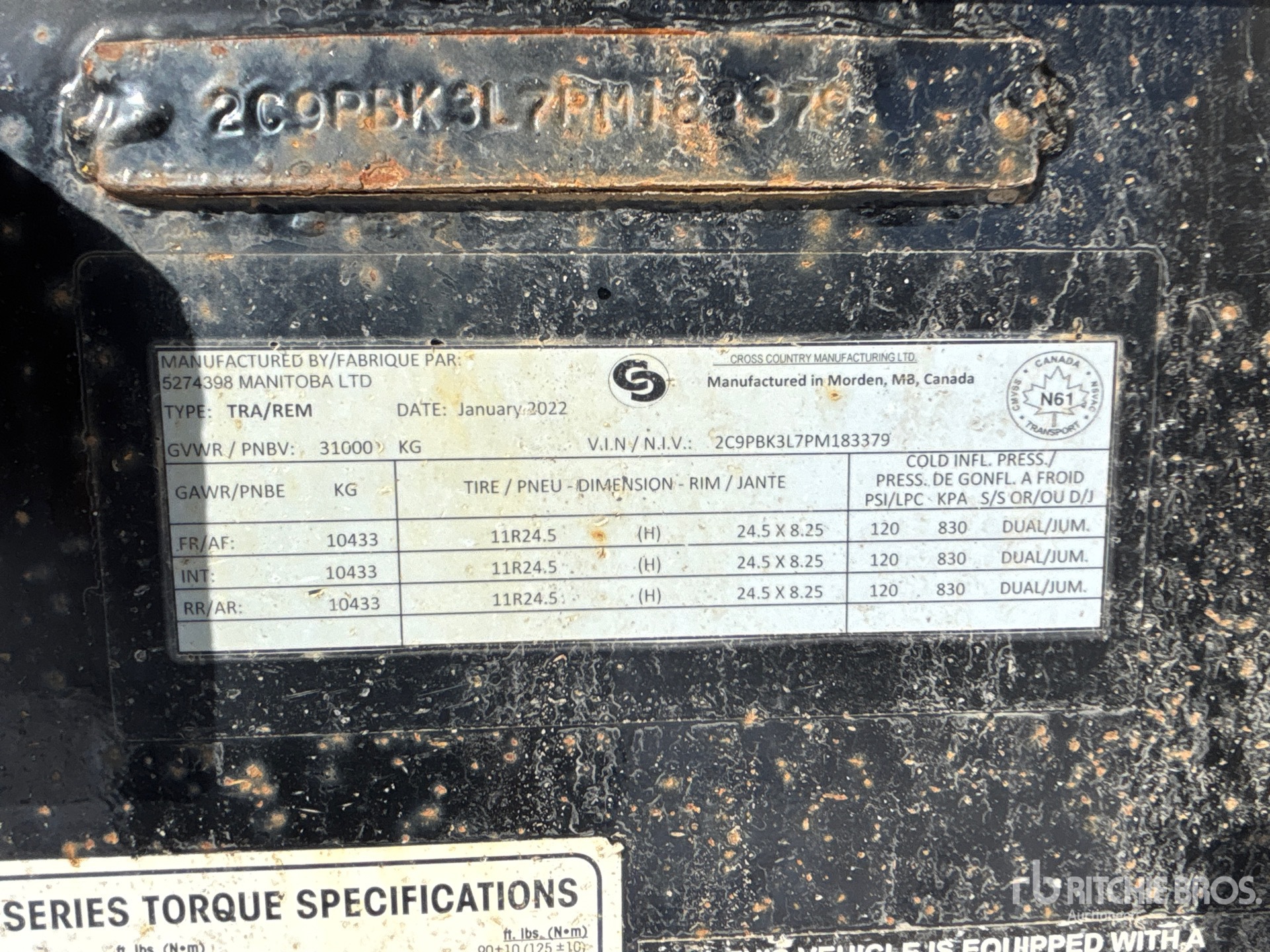 General Appearance with Seriennummer / FIN