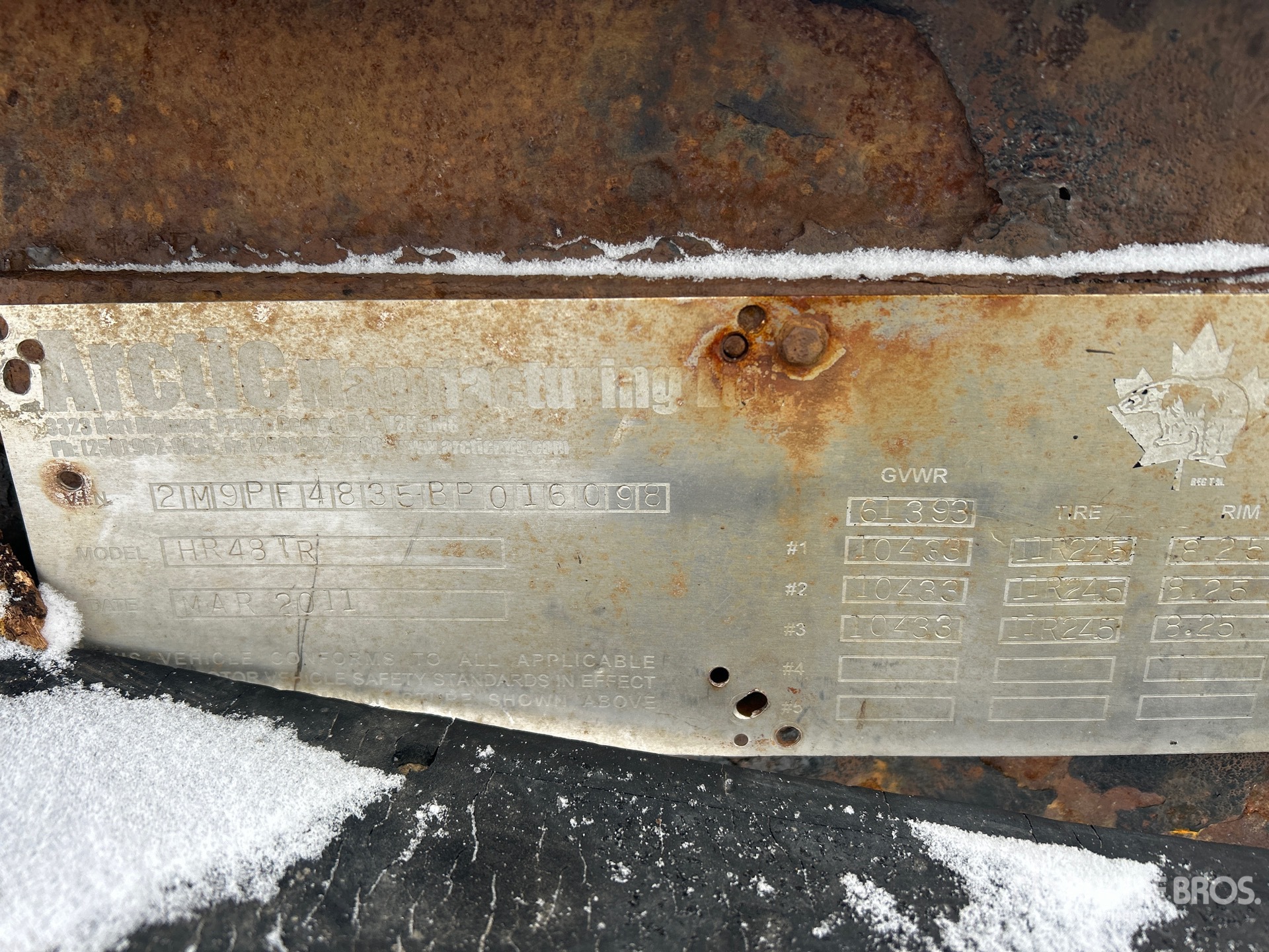 General Appearance with N.º de serie/VIN