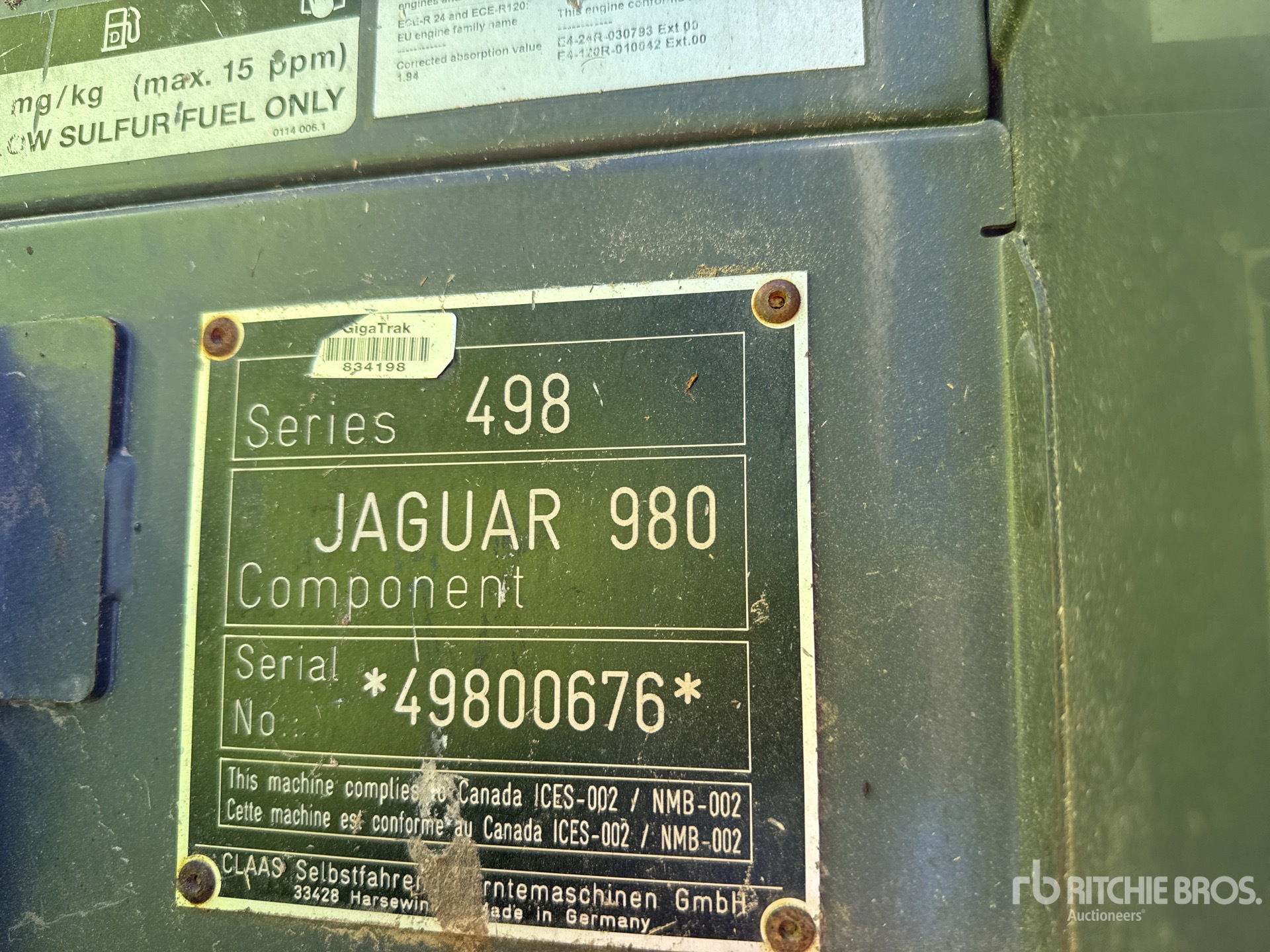 General Appearance with Numer seryjny/numer identyfikacyjny pojazdu