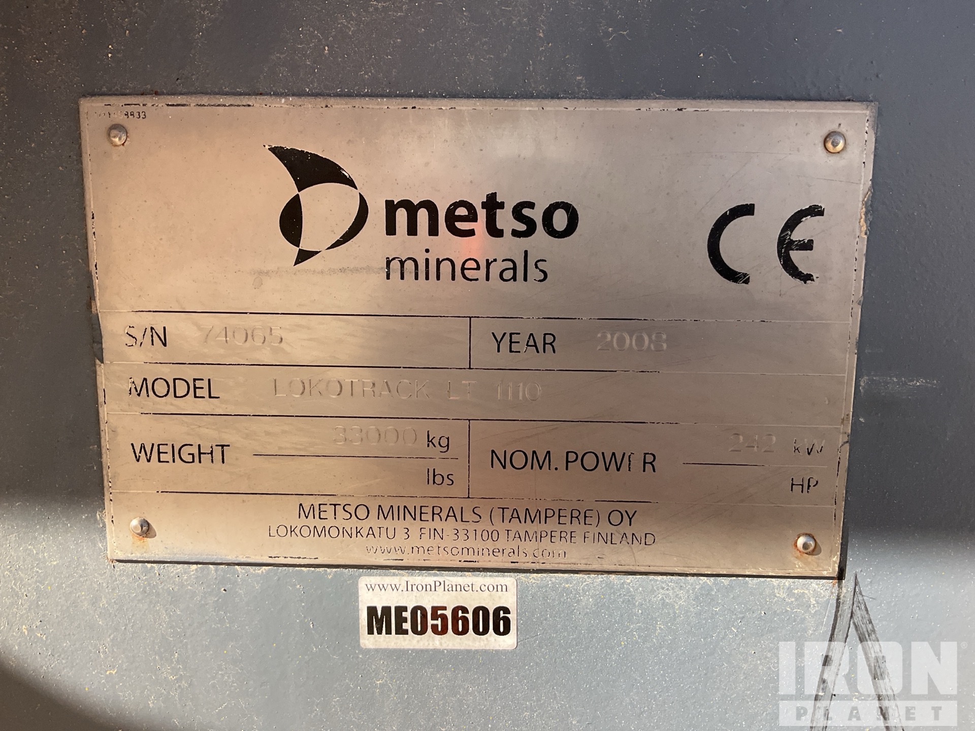 2008 Metso LOKOTRACK LT111