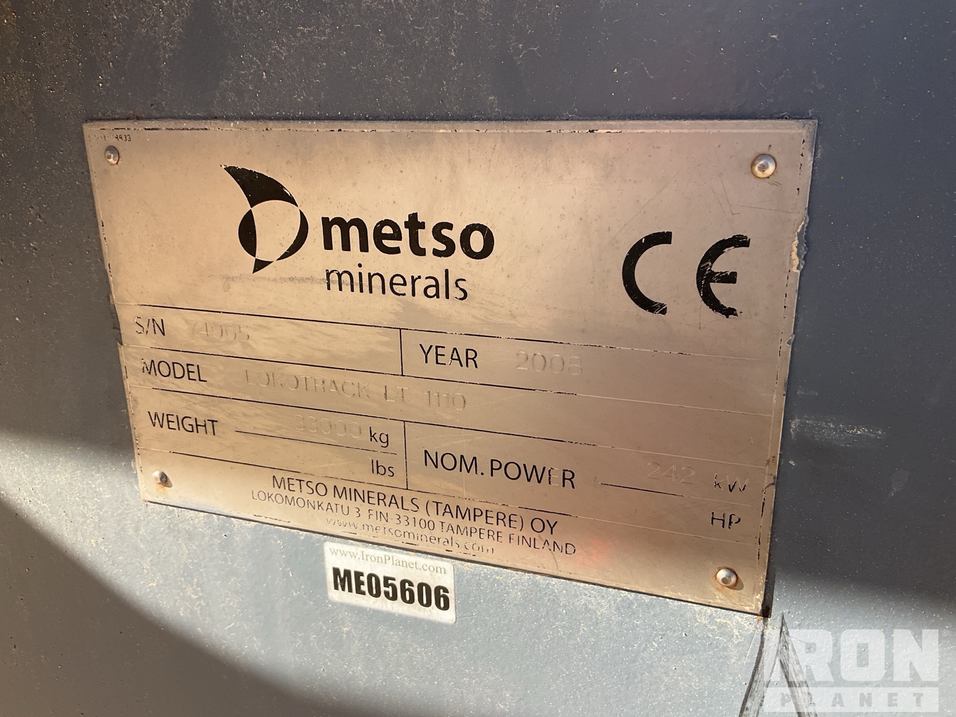 2008 Metso LOKOTRACK LT111