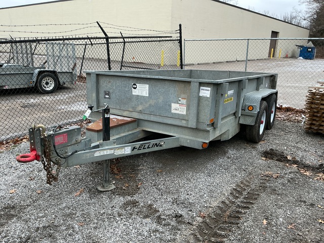 2016 Felling FT10DTHDG 12 ft T/A Dump Utility Trailer