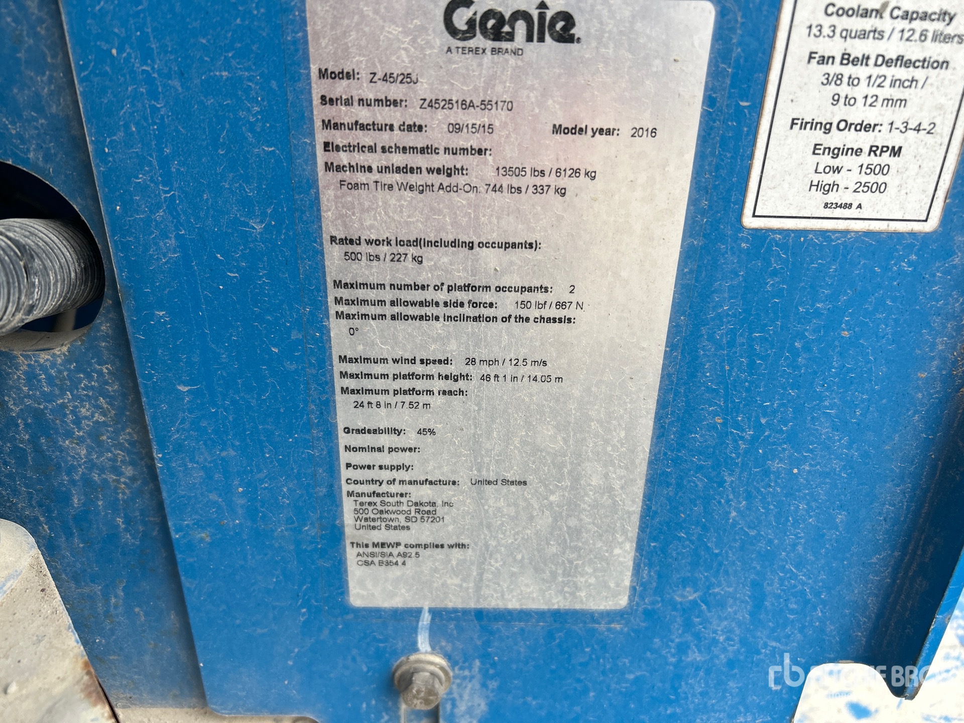 General Appearance with Seriennummer / FIN