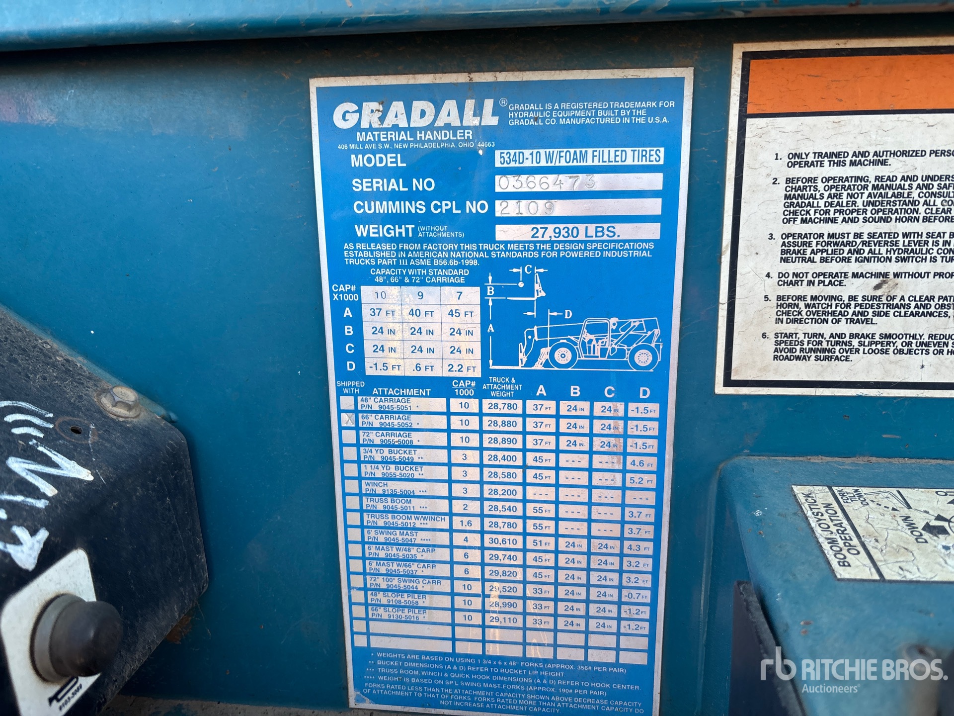 General Appearance with Seriennummer / FIN