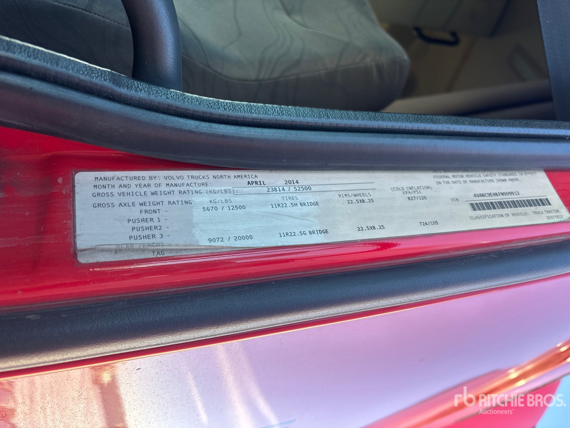 General Appearance with Numero seriale/numero d’identificazione del veicolo (VIN)