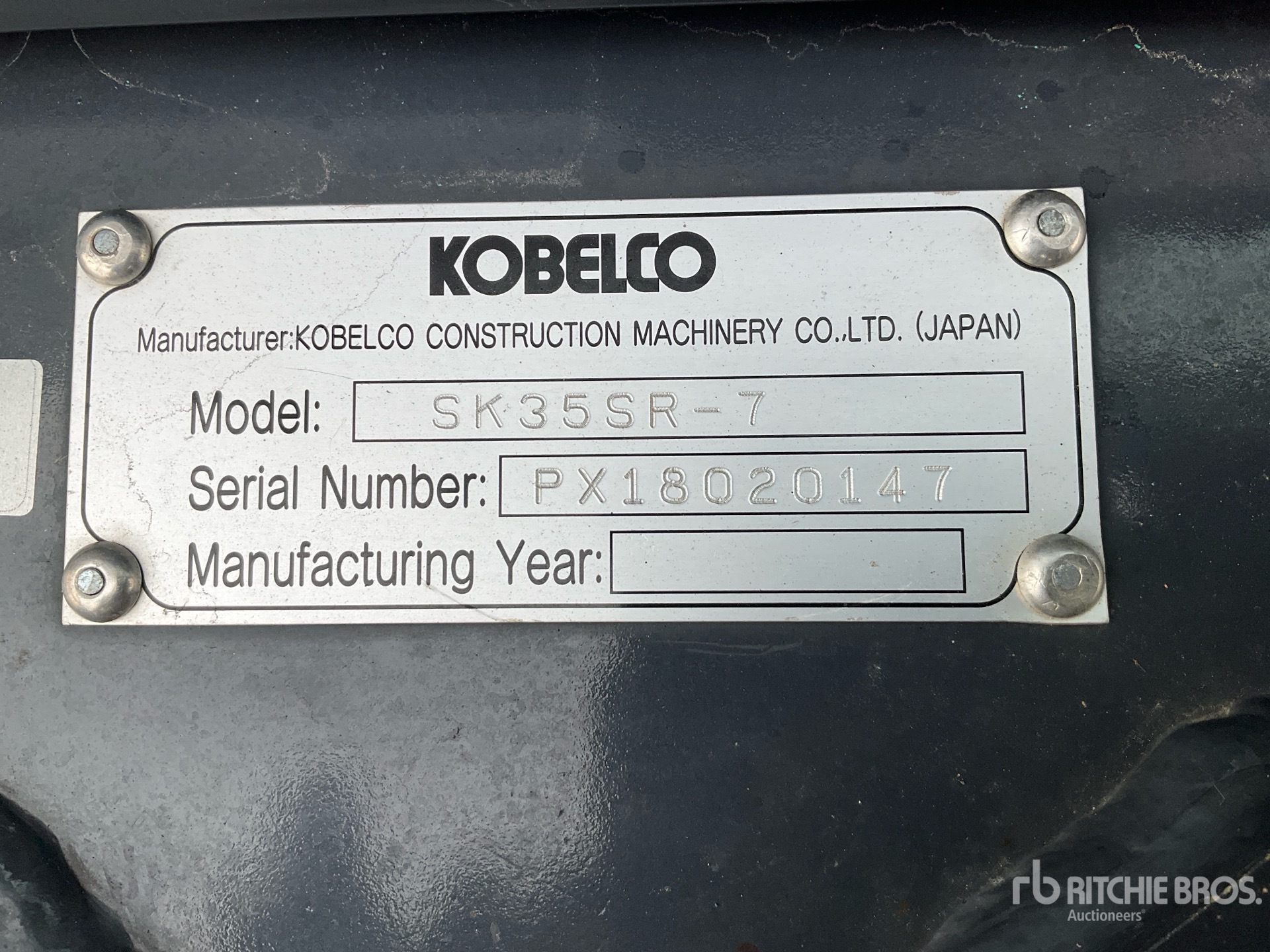 General Appearance with N.º de serie/VIN