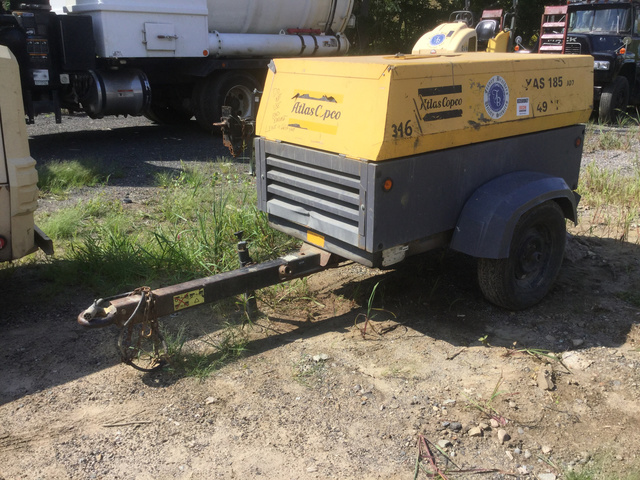 2012 (unverified) Atlas Copco XAS185JD7TBV 185 CFM Air Compressor