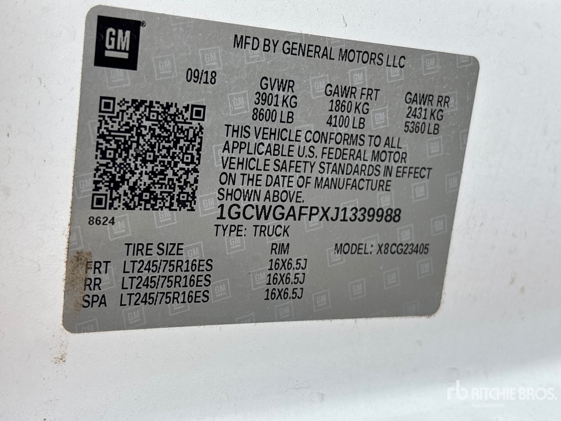 General Appearance with Numéro de série/Numéro d'identification du véhicule automobile